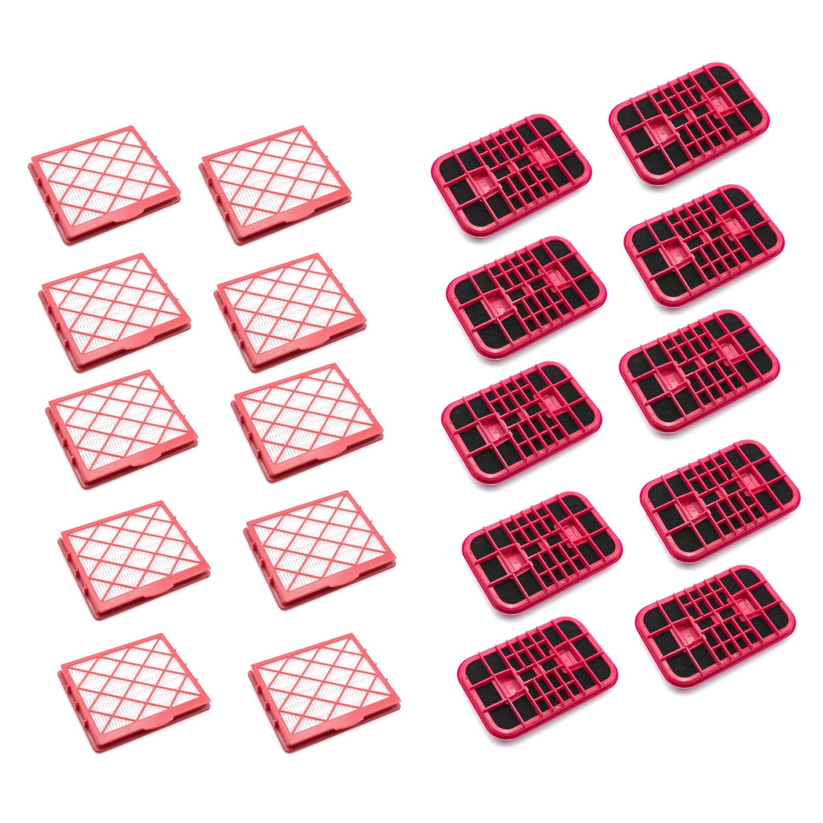 10x Filter Set HEPA for Lux D 820 1 1 Classic 1 Royal Classic D 800 - D 899