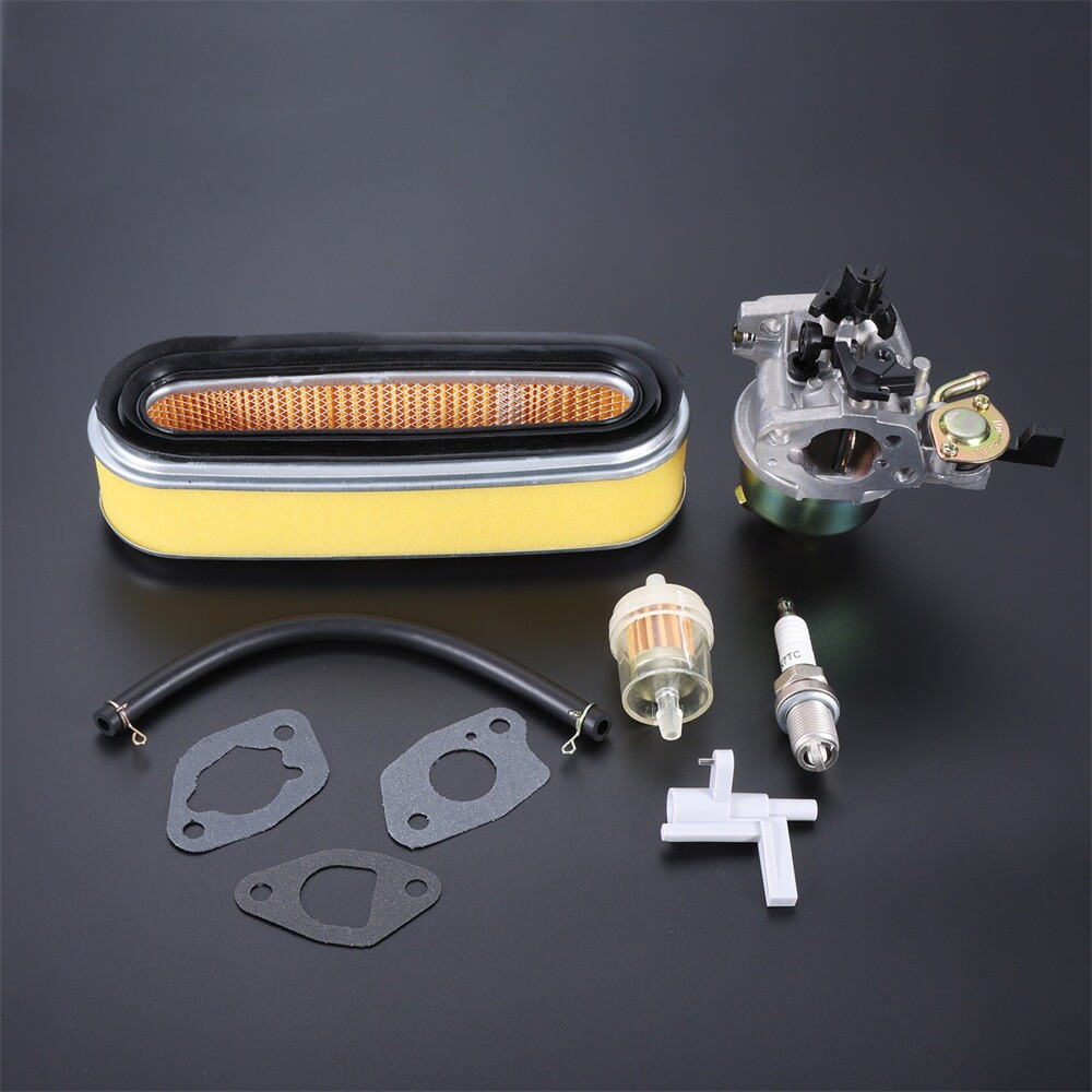 Carburetor with Air Filter Tune Up Kit for Honda GXV120 HR194 HR195 HR215 HRA214