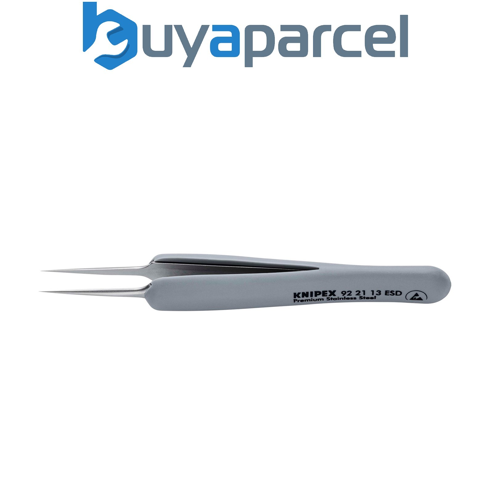 Draper 13197 KNIPEX 92 21 13 ESD Precision Tweezers with rubber handles ESD, 112