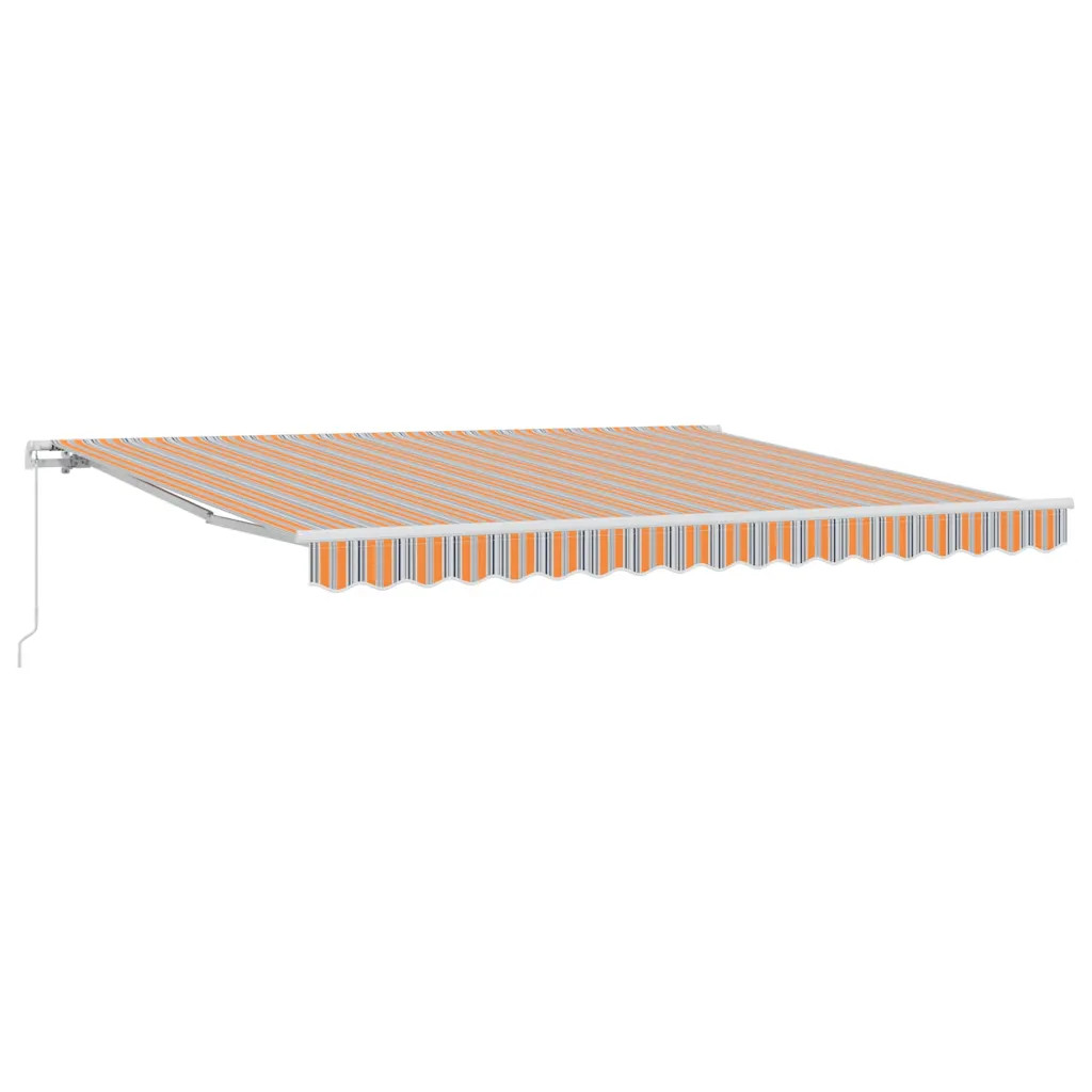 vidaXL Retractable Awning Manual Multicolour 400 x 300 cm, Garden and Terrace Ca