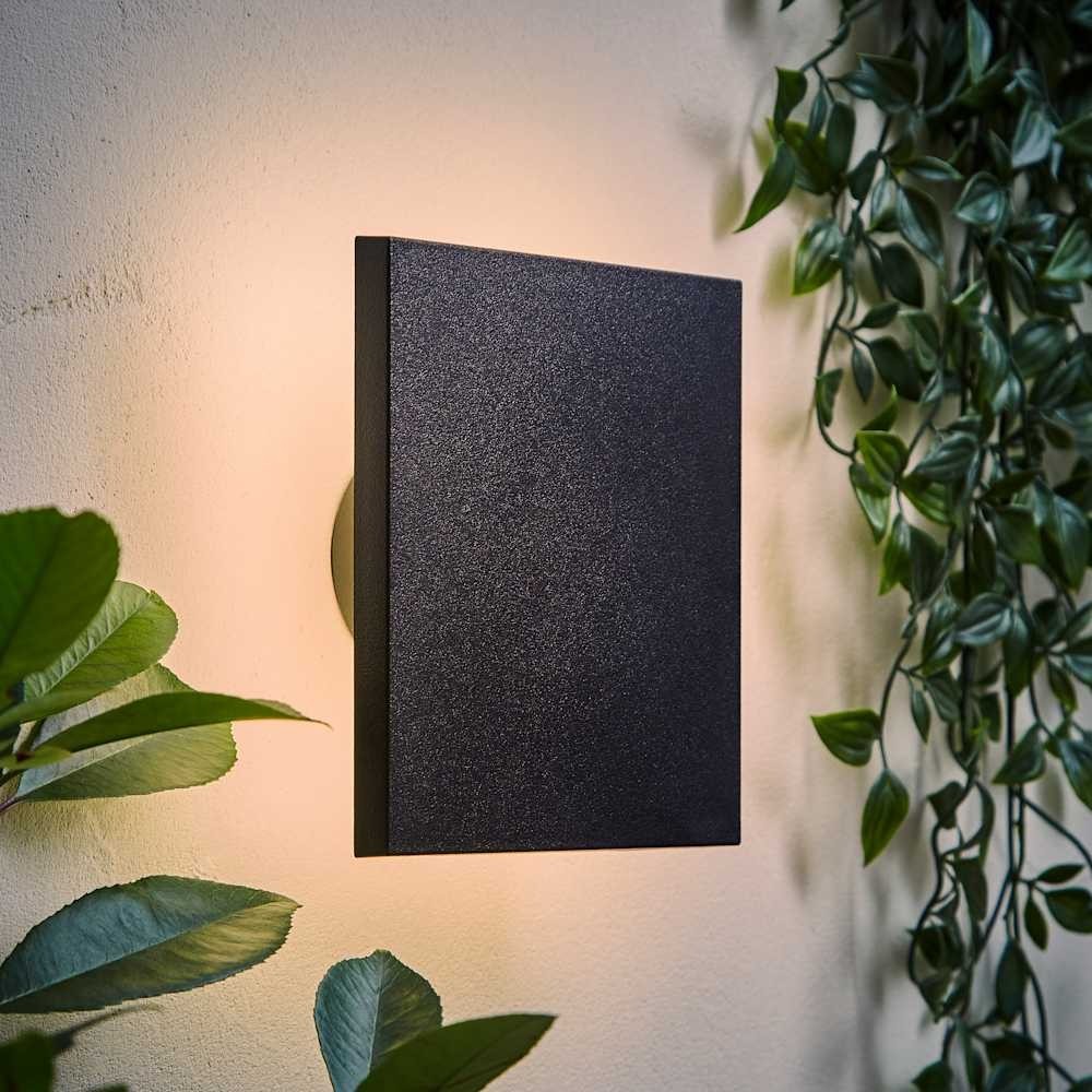 Outdoor Security Wall Light Fitting Outside Backlit Lamp LED Garden Square IP65