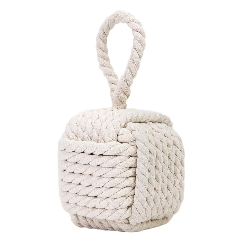 Decorative Nautical Door Stop Weighted Heavy Doorstop Cute Rope Knot K6K54495