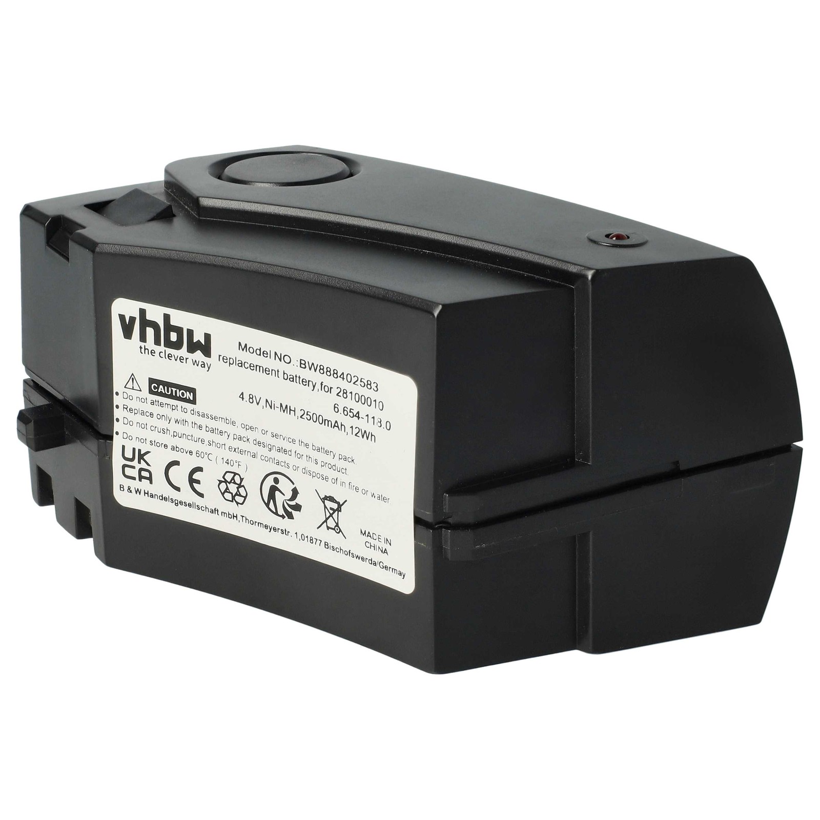 Battery for Kärcher KC55 K65 Plus KB 5 K55 Pet K55 Pet Plus 2500mAh 4.8V