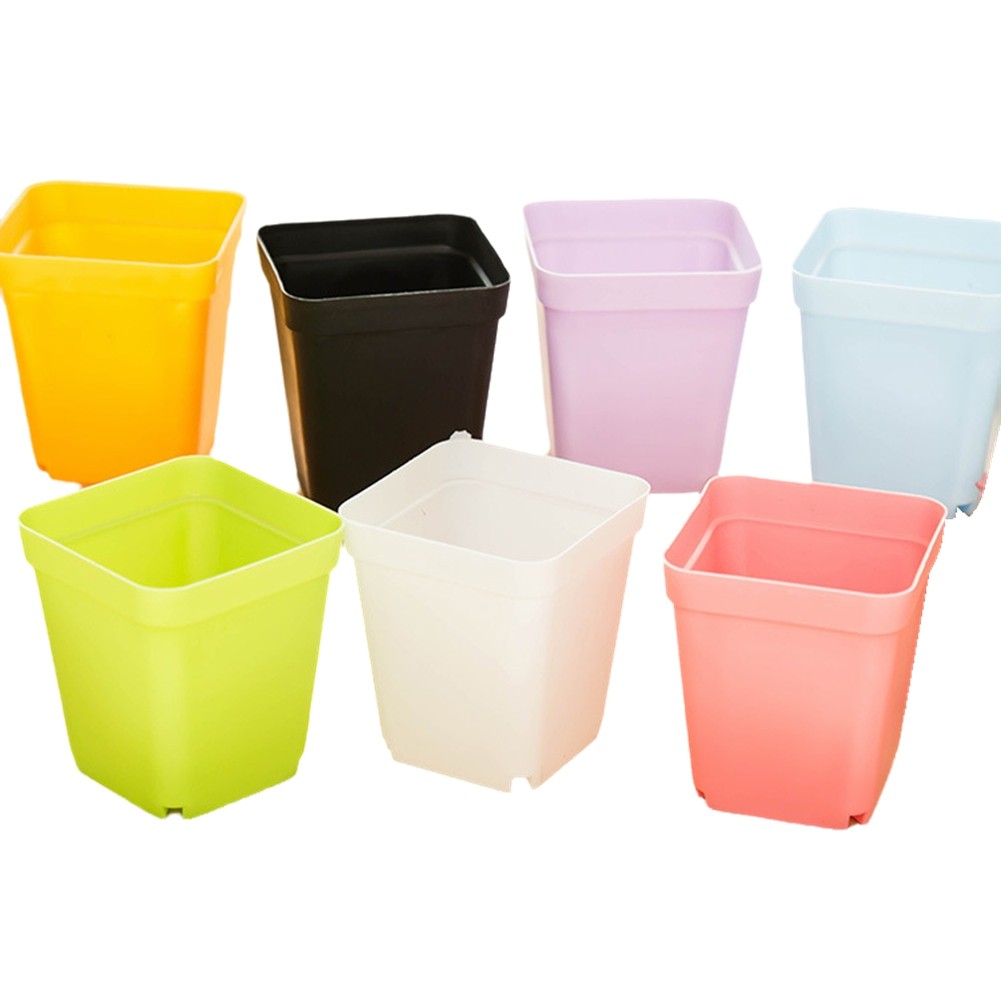 3X( Flower Pots, Plastic Flower Pots, Flower Pots (Random Colors) G8T3)1530