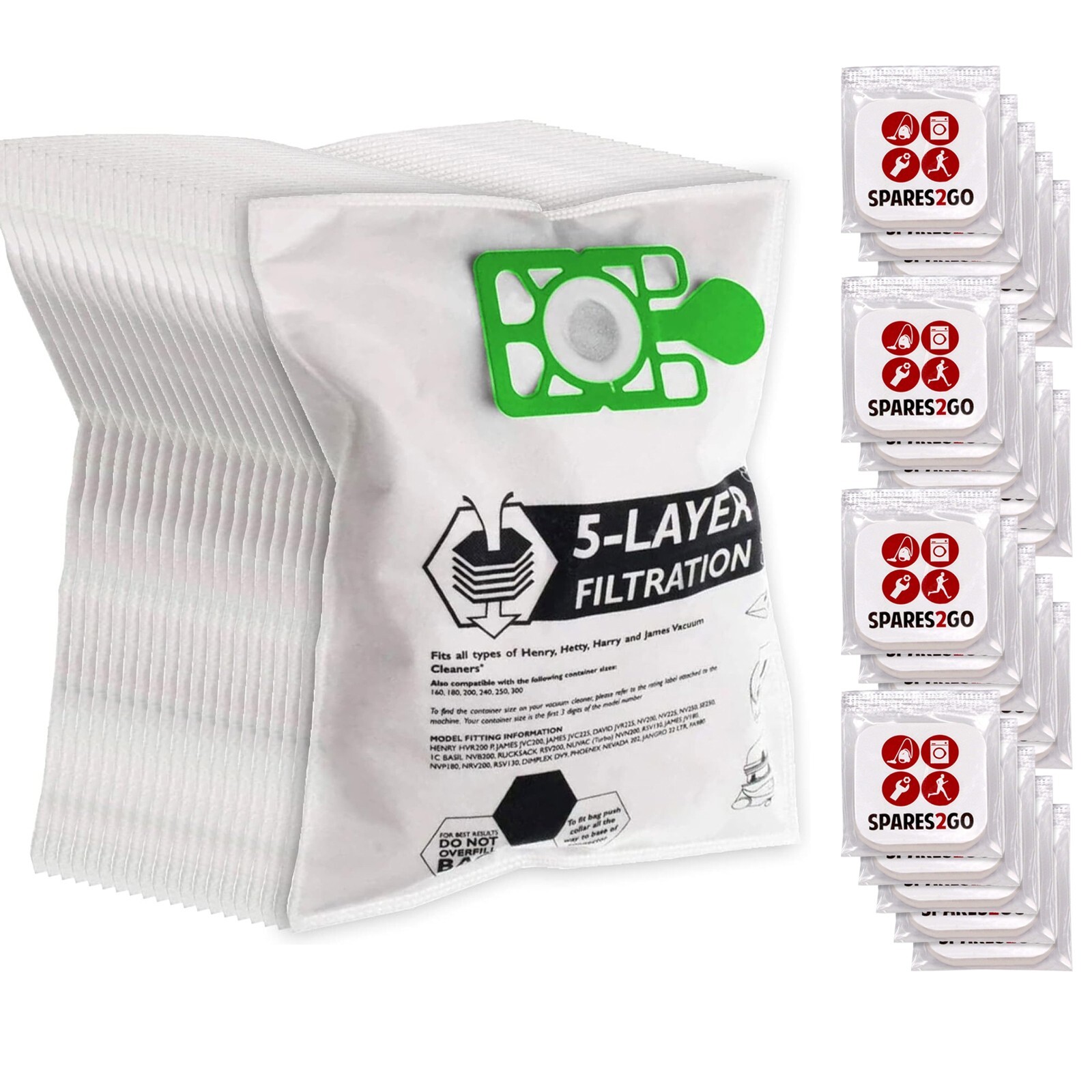 Dust Bags for TITAN TTB671VAC 800W 15Ltr Dry Vacuum Cleaner x 20 Bag + Fresh