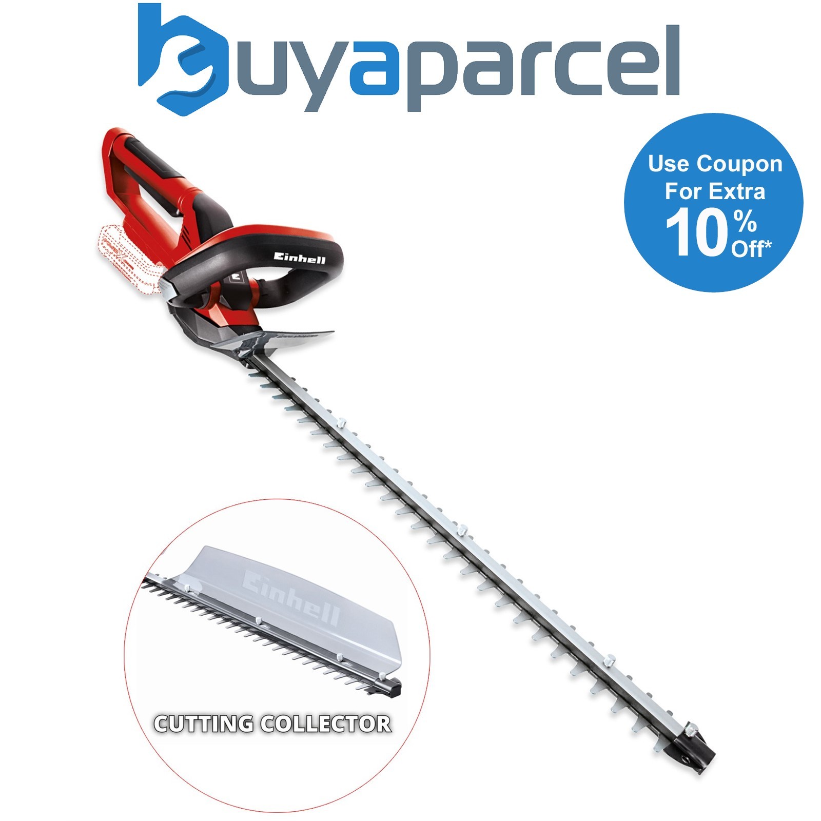 Einhell 18v Cordless Hedge Trimmer Cutter 55cm Power X-Change GC-CH 1855/1 Solo