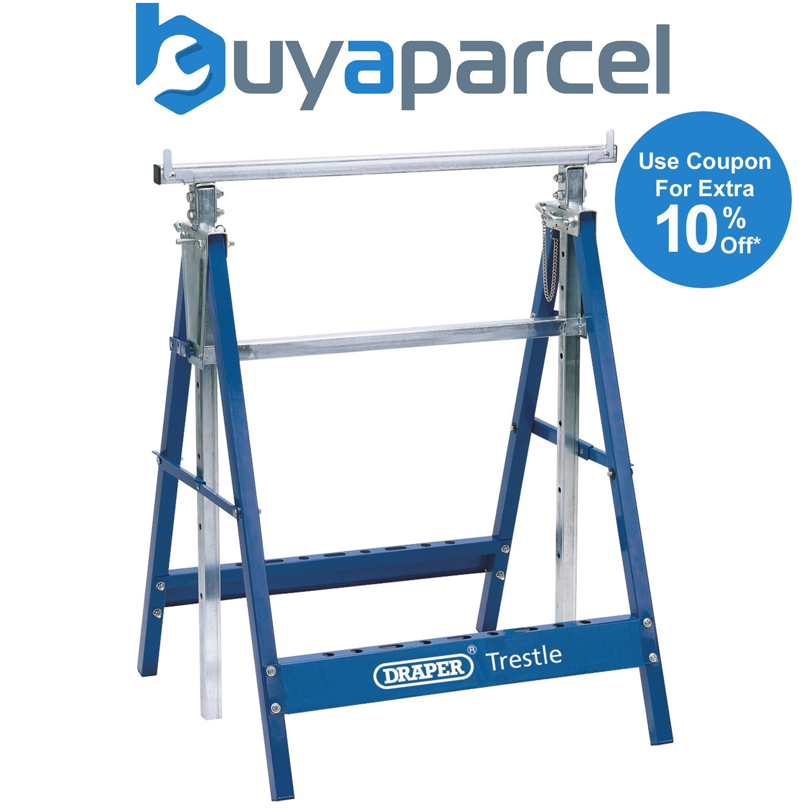 Draper 54051 Telescopic Trestle/Saw Horse, 685 x 580mm