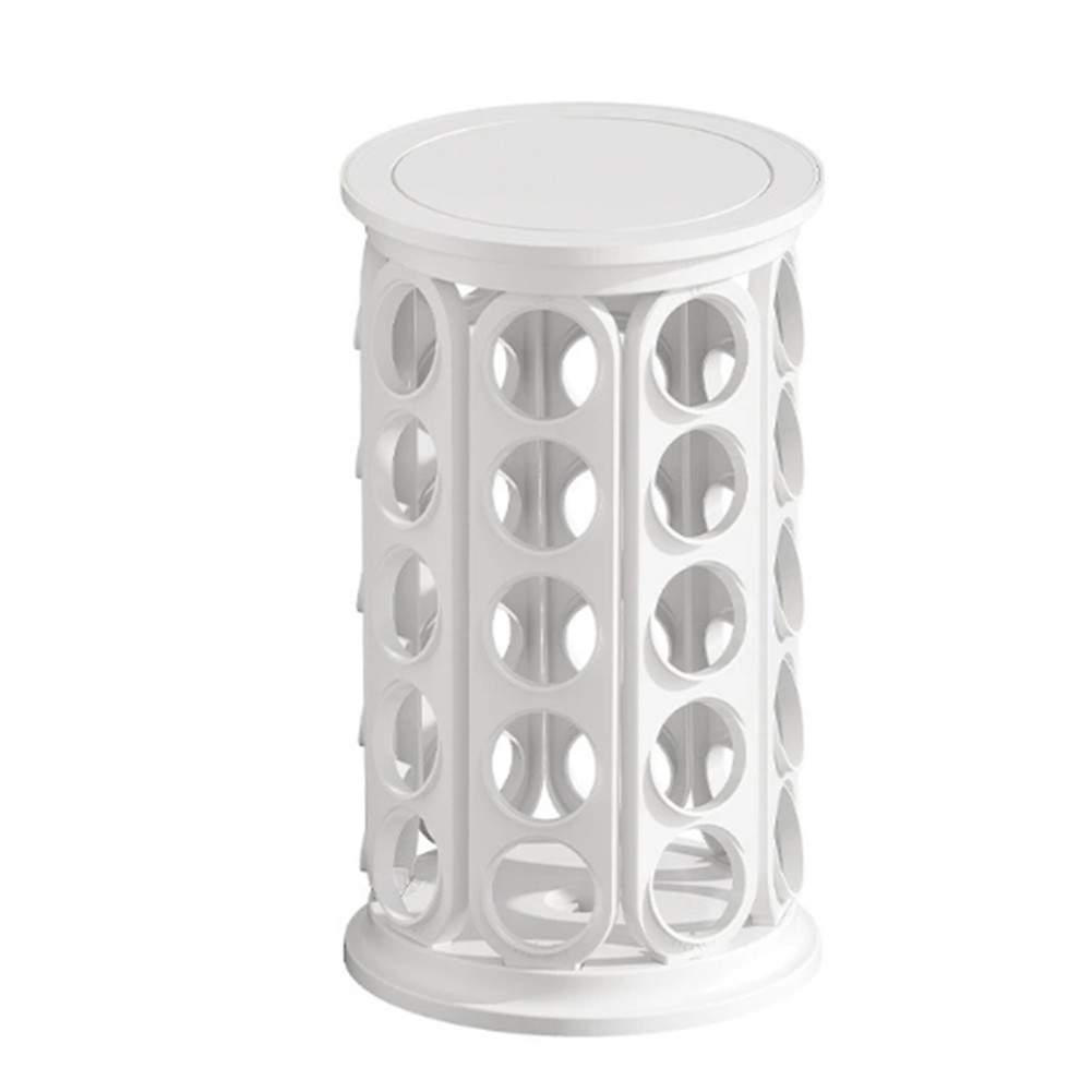 K Cup Holder for 40 K Cup Pods for Counter, Kitchen, Office, Matte White X9F5