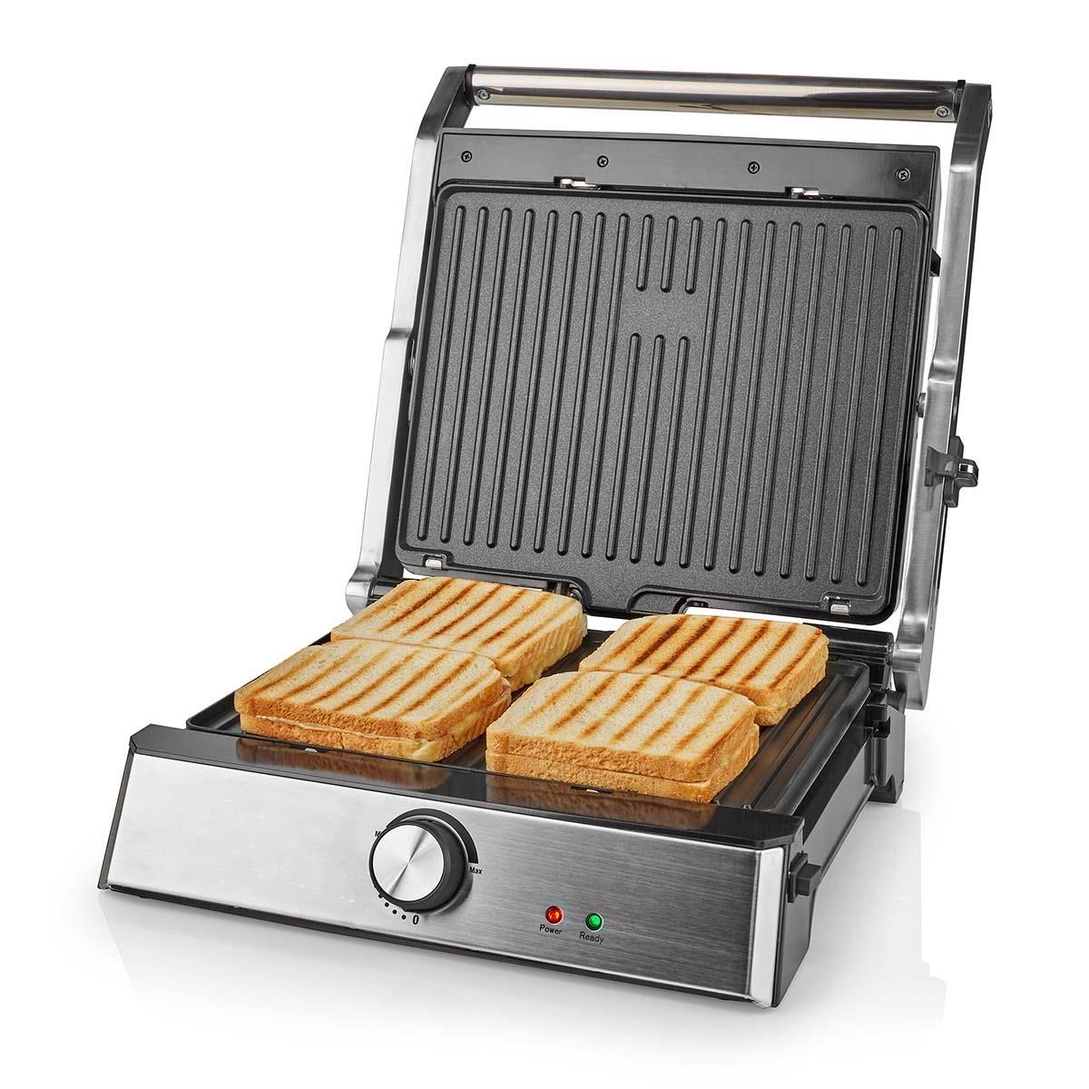 Large Grill Versatile Griddle Hot Plate Toastie Panini Press Machine Non-Stick