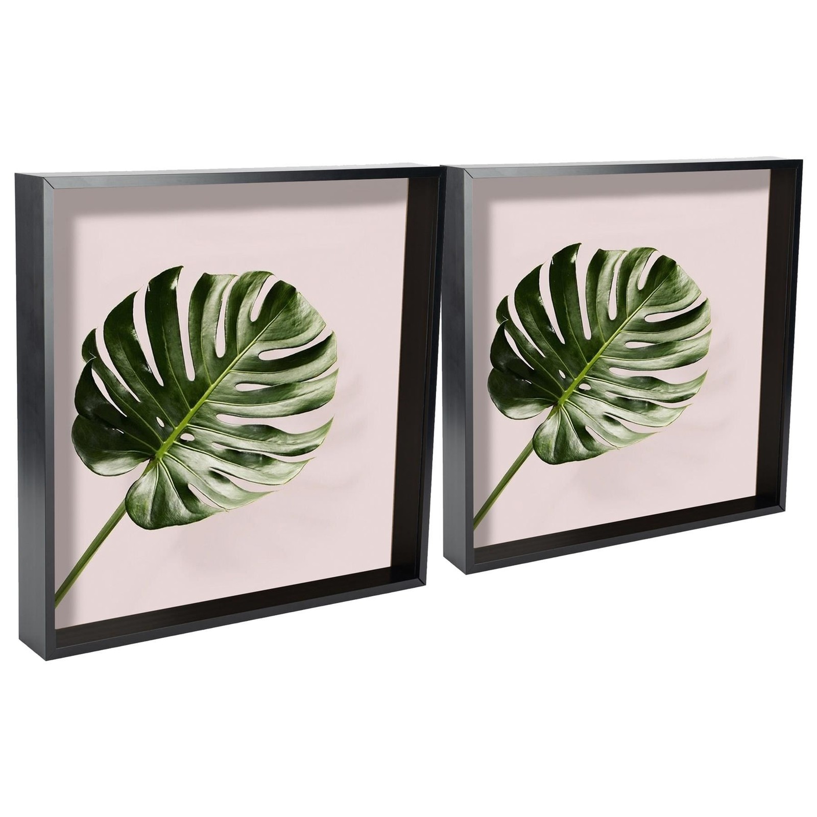 5x 3D Deep Box Photo Frames Standing Hanging Craft Frames 16 x 16" Black
