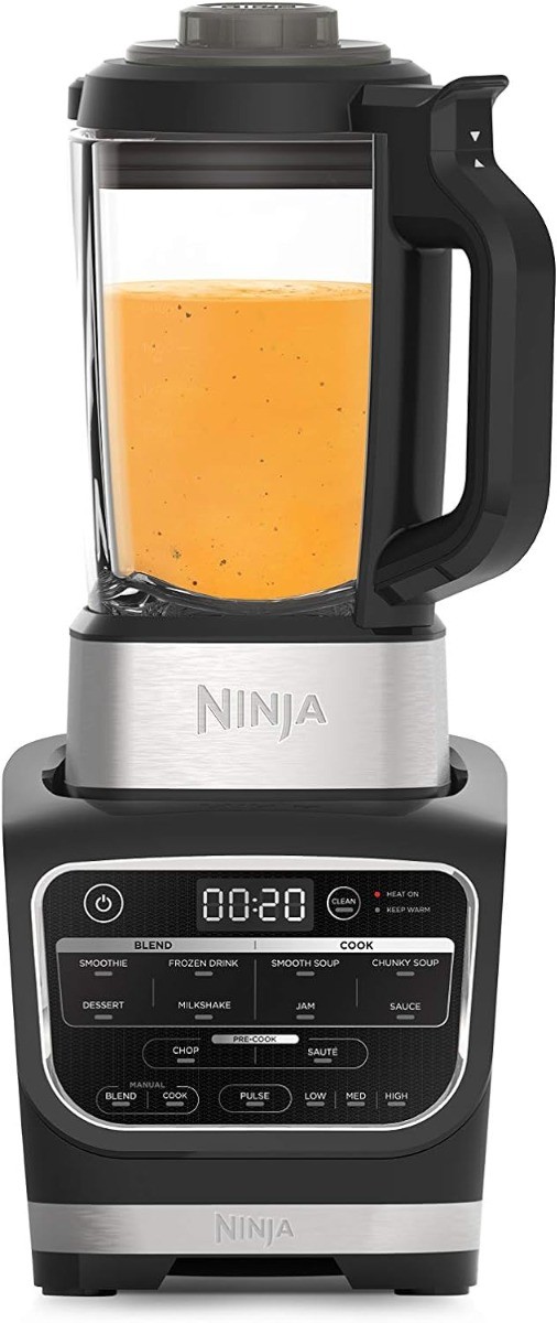 Ninja HB150UK Foodi Hot and Cold Blender & Soup Maker 1.7L Glass Jug 1000w Black