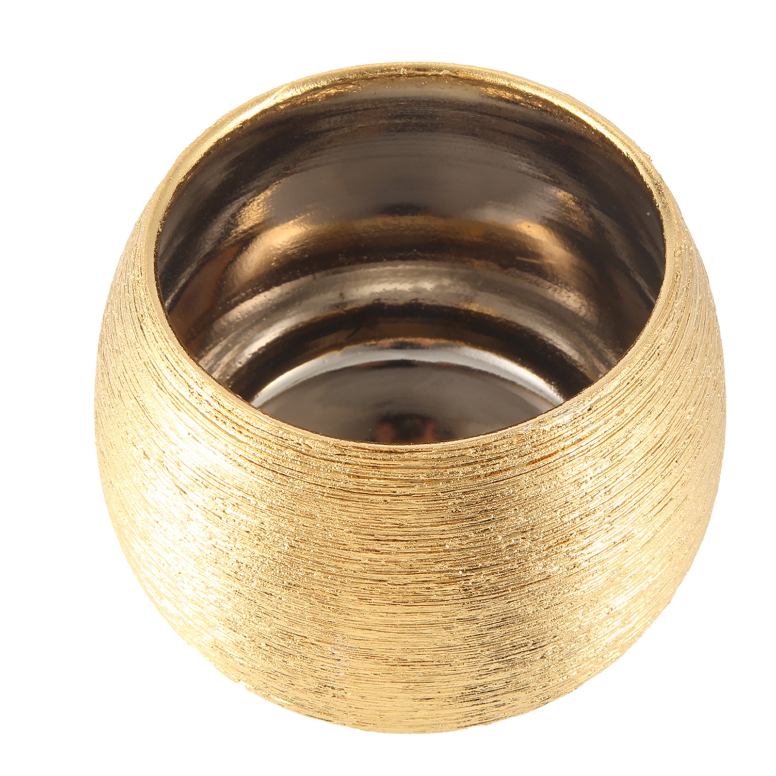 8X(Ceramic Plant Pot Planter Gold-Plated Flower Pot Flowerpot4249