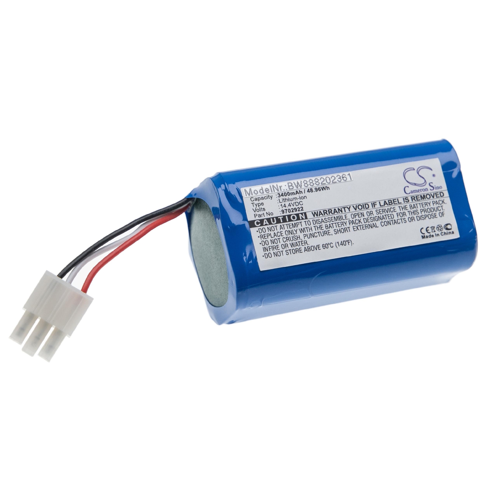 Battery for Miele RX1-SJQL0 Scout RX1 3400mAh 14.4V