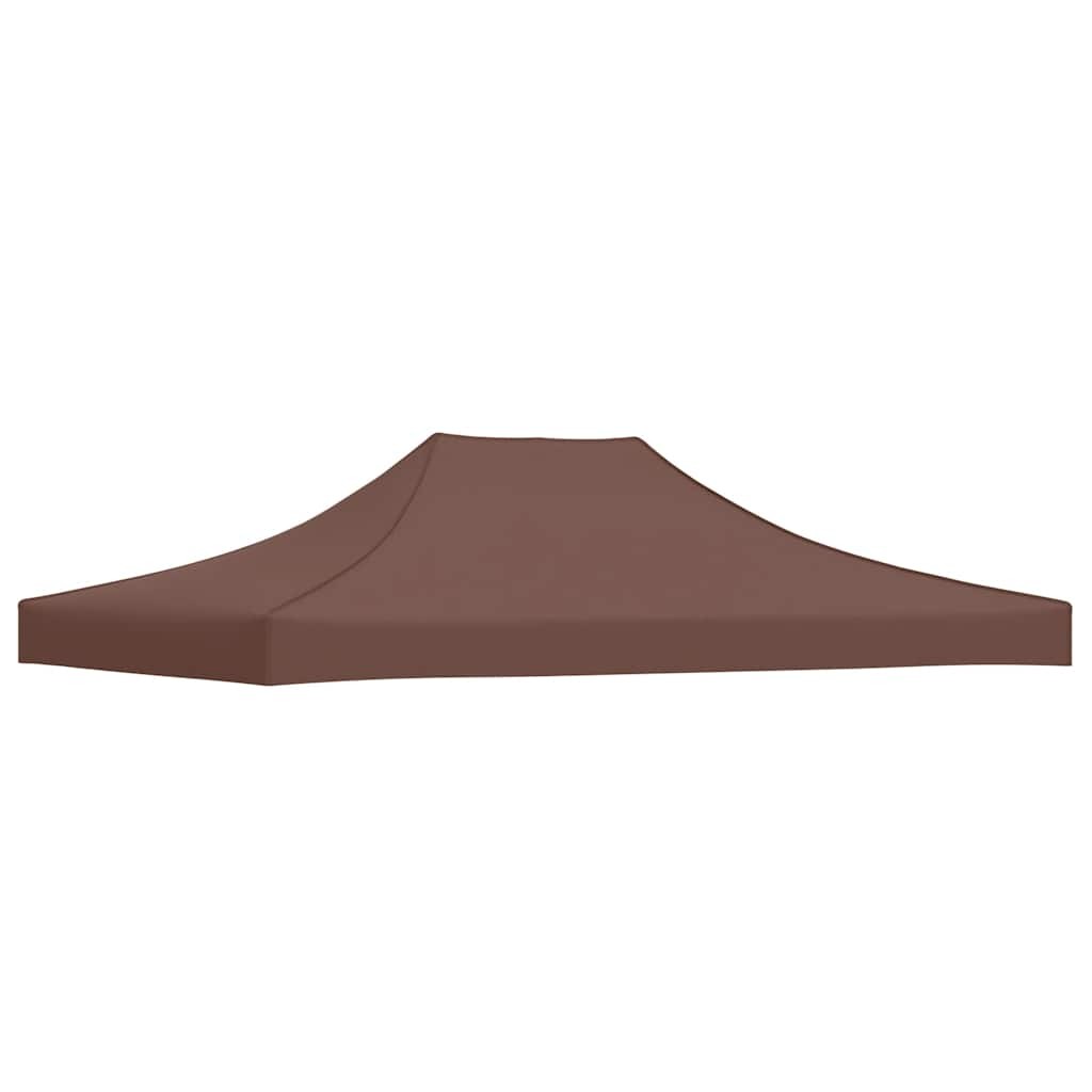 Party Tent Roof 4x3 m Brown 270 g/m² Replacement Canopy Gazebo Cover vidaXL