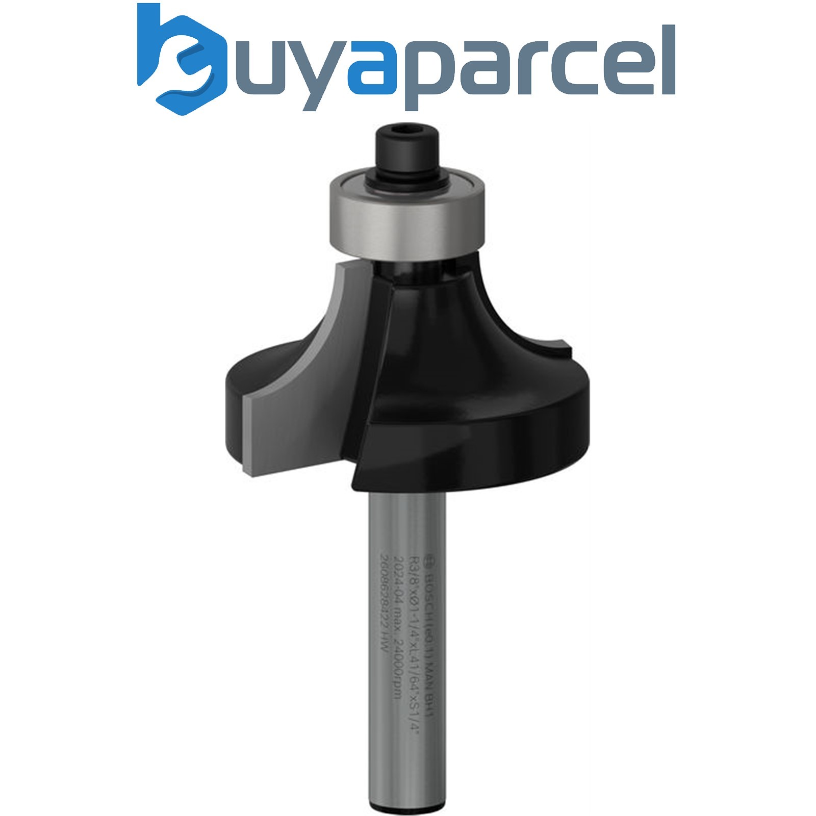 Bosch PRO Router Bit Rounding Over R 3/8 Shank 1/4 2608628422