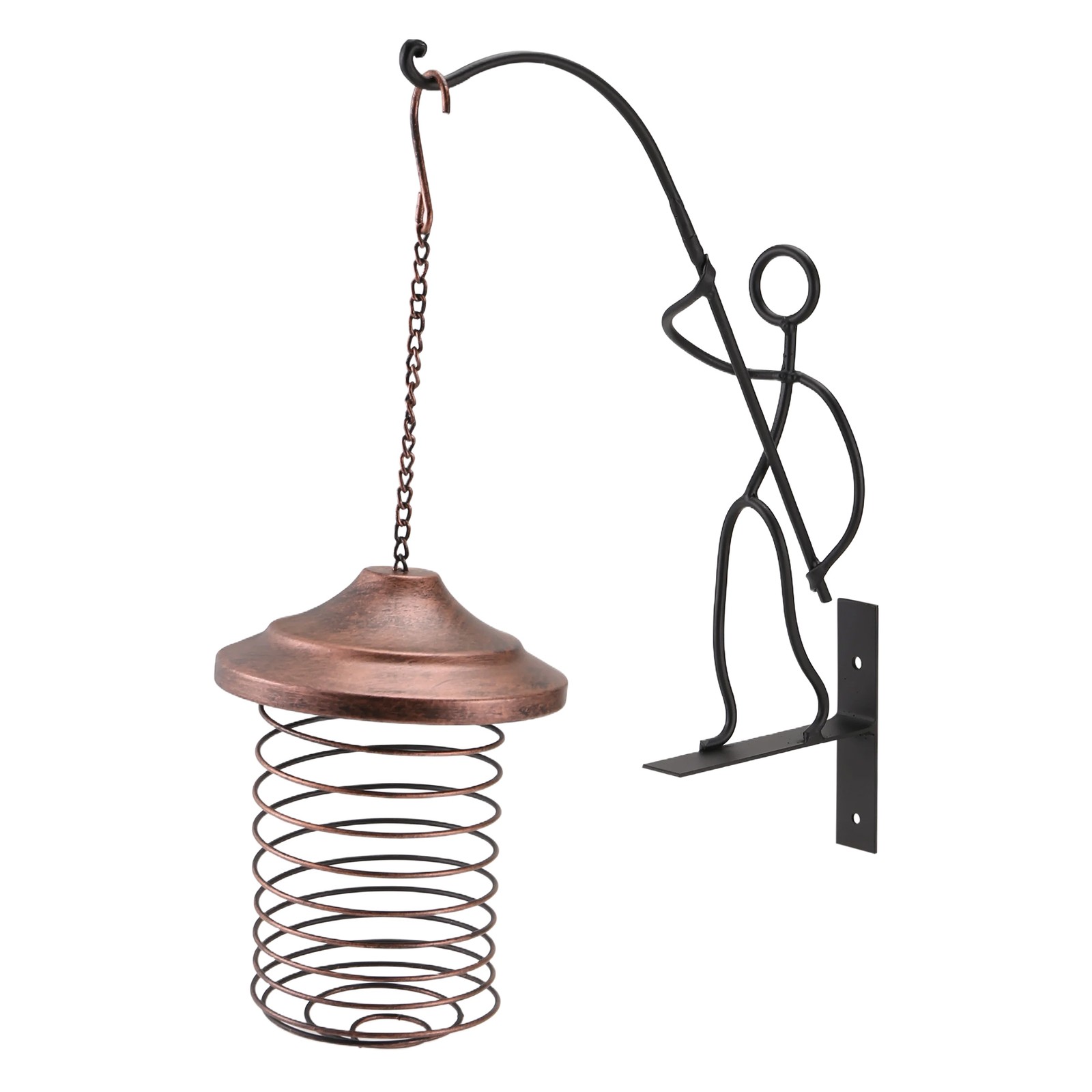 Iron Bird Feeder Outdoor Hanging Feeding Portable Wild Birds Grease Holder7533