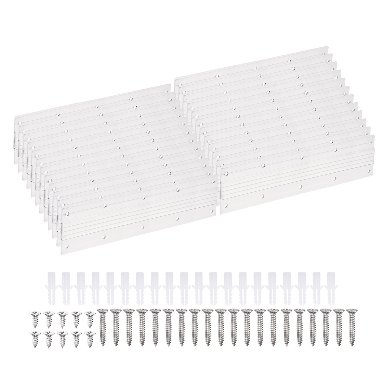 French Cleat Picture Hanger 12 Inch, 1 Set Aluminum Z Clip Interlocking Kit