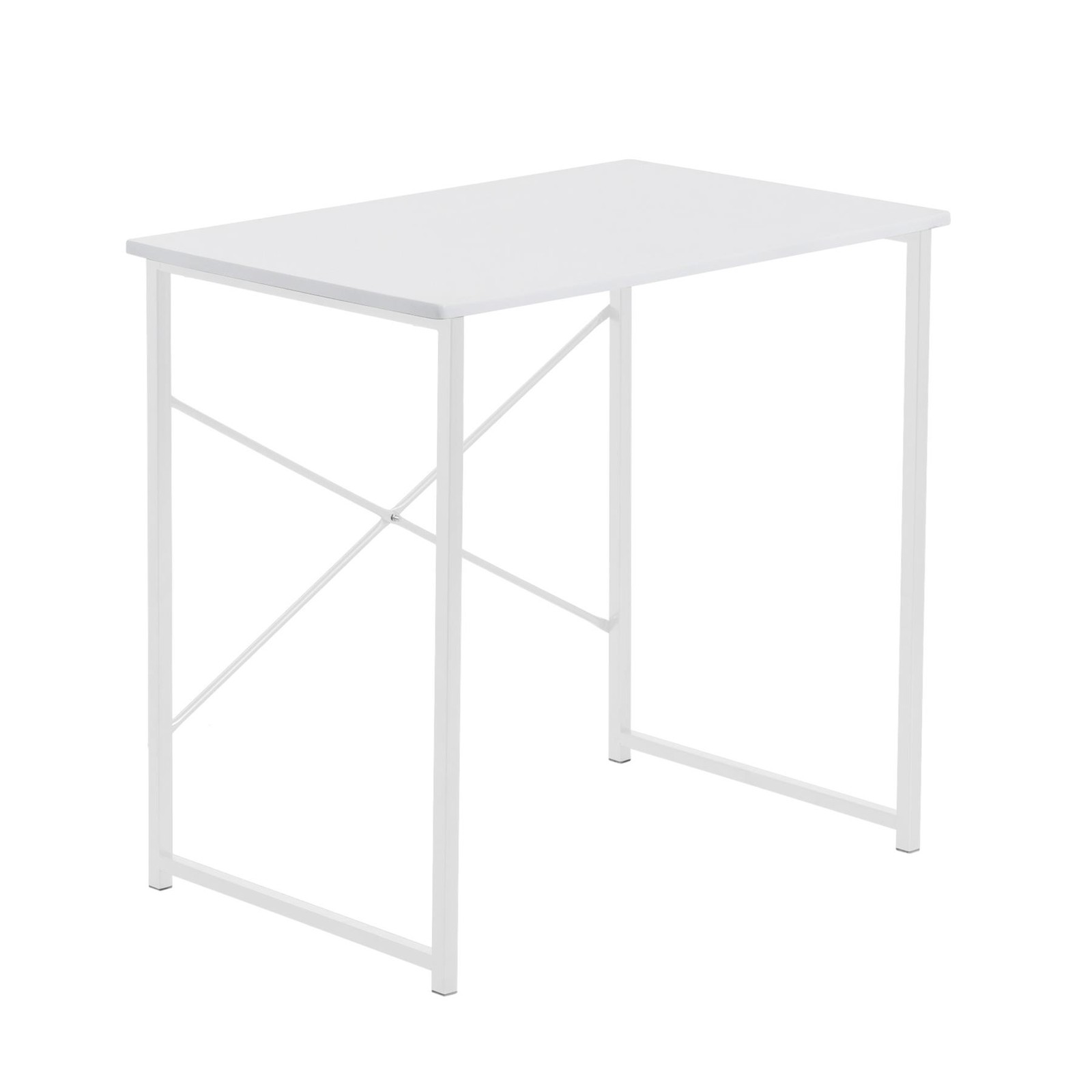 1x White/White Office Desk Home Study PC Laptop Computer Table Workstation