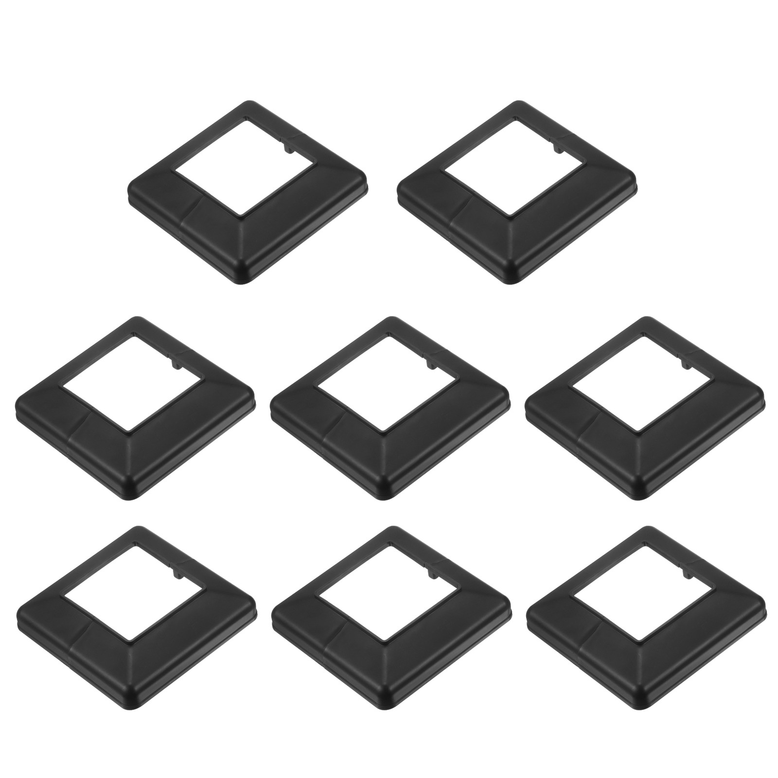 8 Pcs Fence Post Skirt, 3.2 x 3.2 Inch Square Split Style Post Base Cover