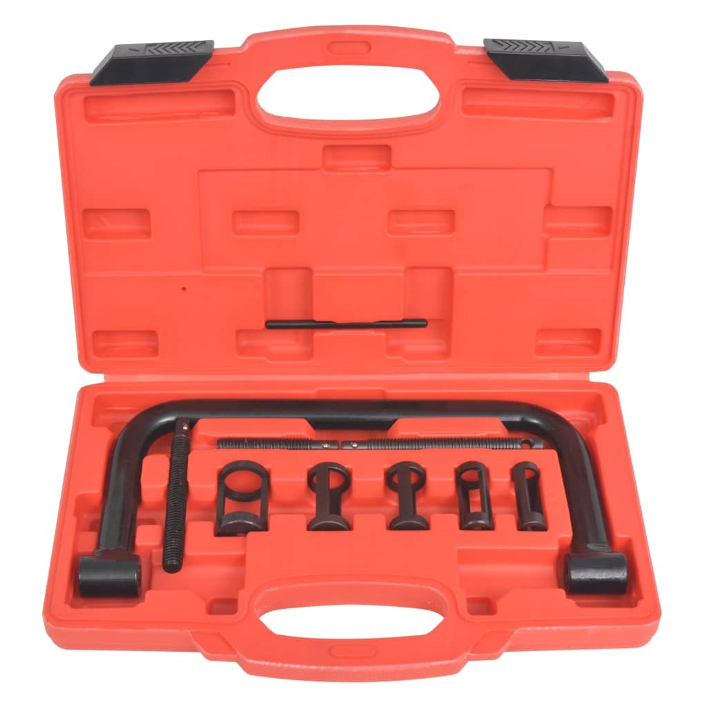 Valve Spring Compressor 10-Piece Tool Set Extension Screws Spanner vidaXL