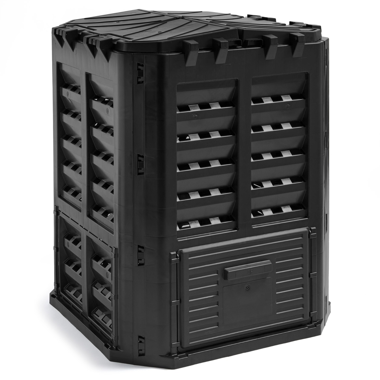 VonHaus Compost Bin 360L - Outdoor Compost Converter Frost & UV Resistant Black