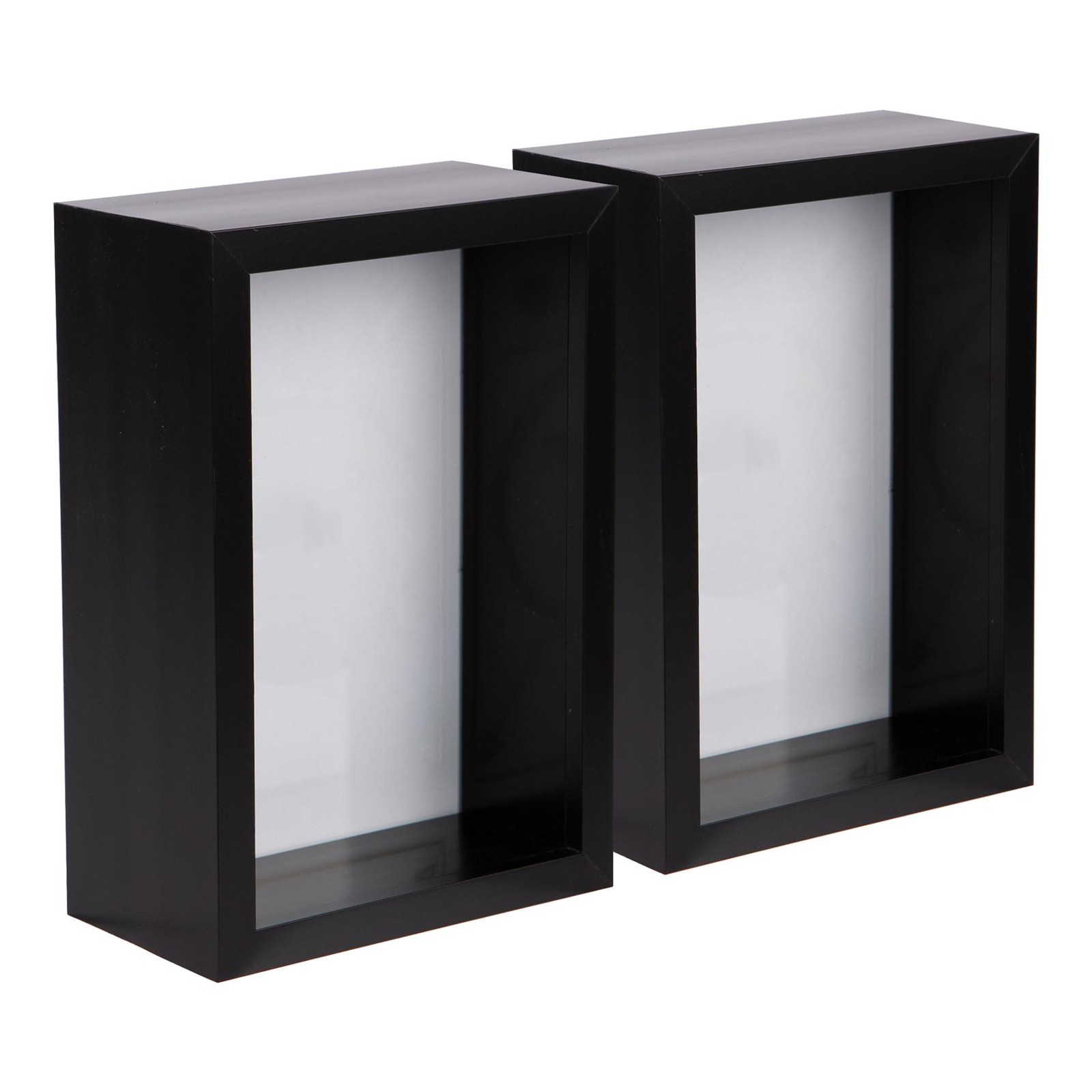 5x Black 4" x 6" 3D Deep Box Photo Frames Standing Hanging Craft Shadow Picture