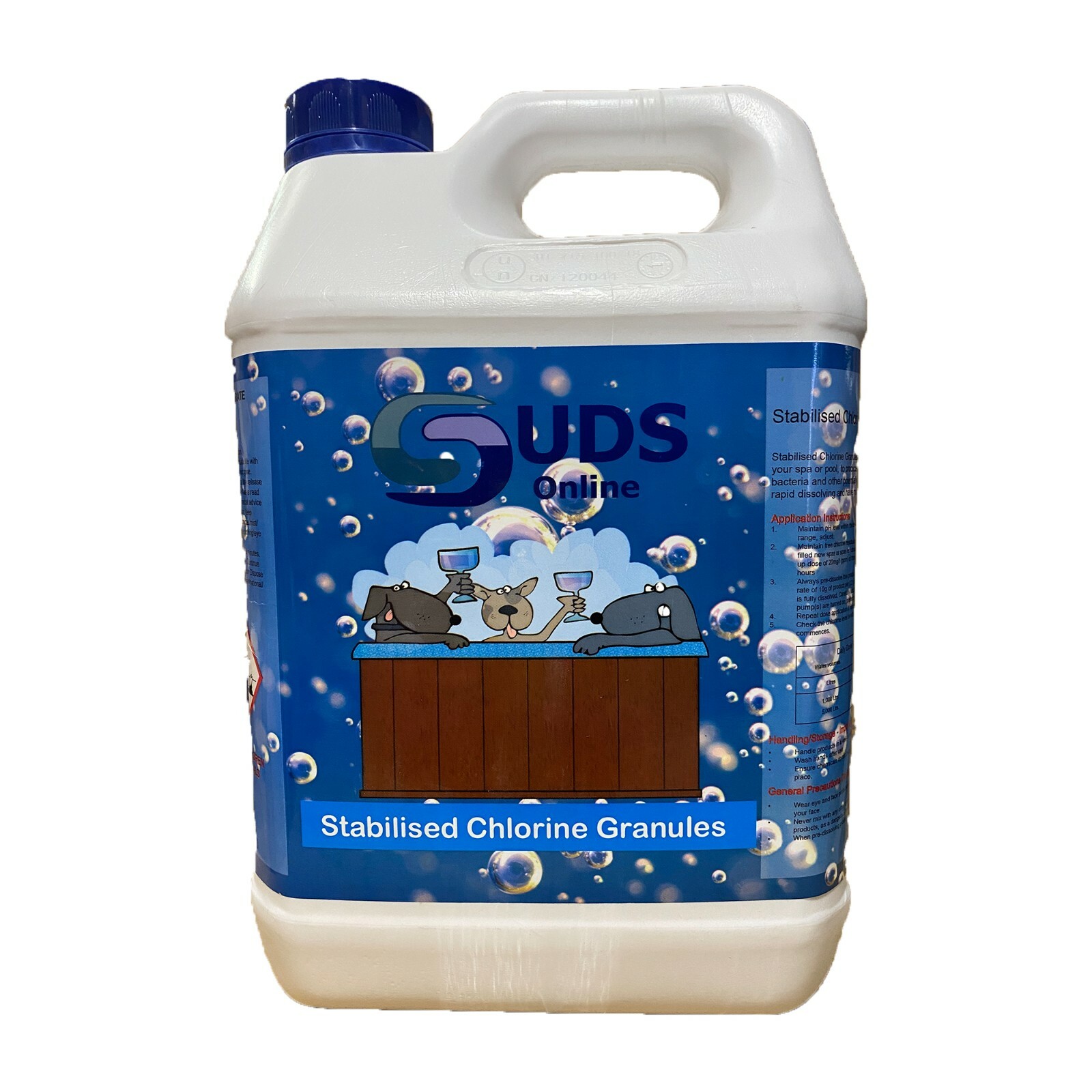 5kg Stabilised Chlorine Granules For Swimming Pools Spas and Hot Tubs