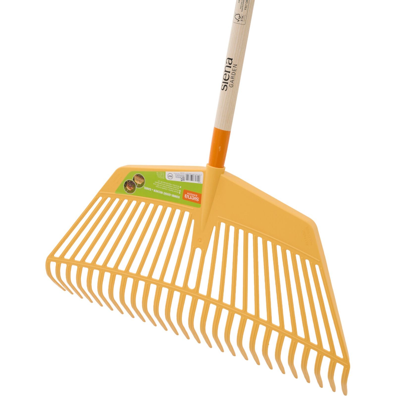 Siena Garden Rake Garden Rake Leaf Rake Leaf Broom 2In1 60Cm Working Width