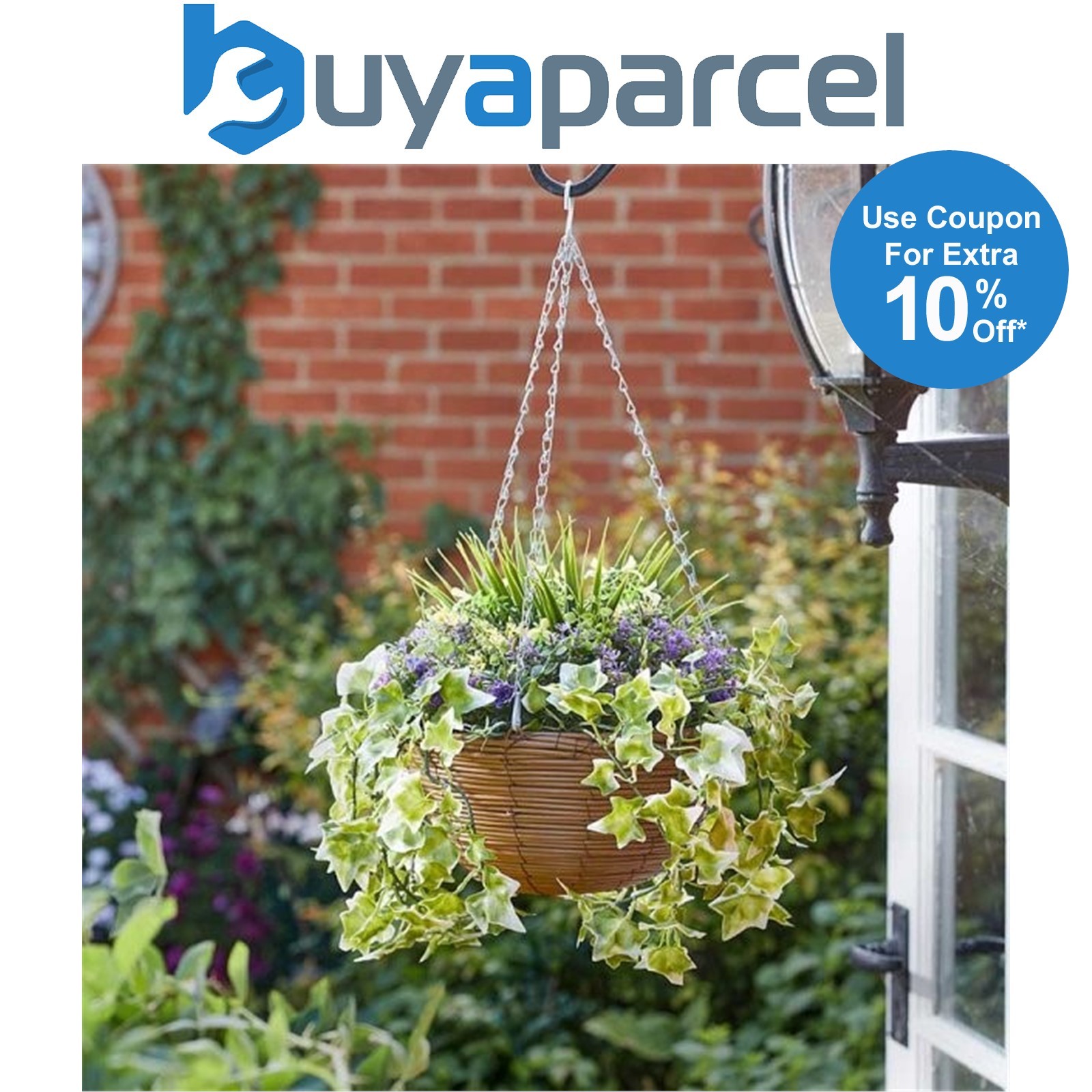 Smart Garden Lilac Bloom Flower Topiary Regal Hanging Basket Artificial 5611009