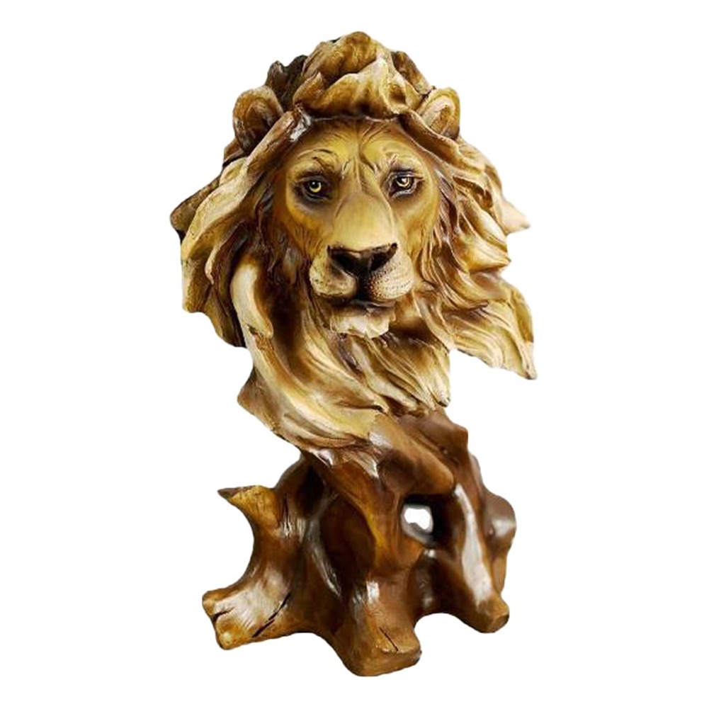 A Imitation Root Animal Head Statue, Retro Sculpture,Artificial Resin2708