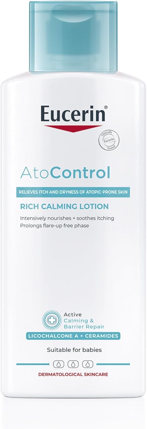 Eucerin AtoControl Rich Calming Lotion 250ml, Soothing Body Moisturiser to Targ