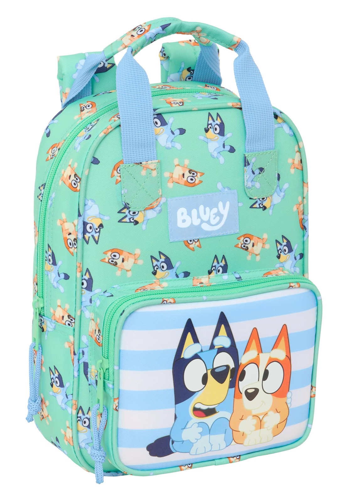 Safta Blue Sisters – Children's Backpack, Adaptable with Handles, Recyclable Fab