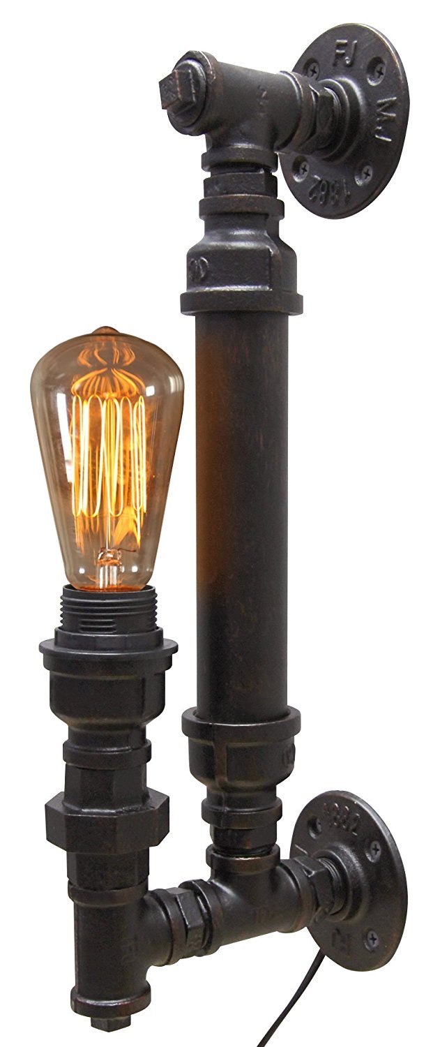 Vintage Unique Style Industrial Rustic Copper Steampunk Wall Light B1002 M0030