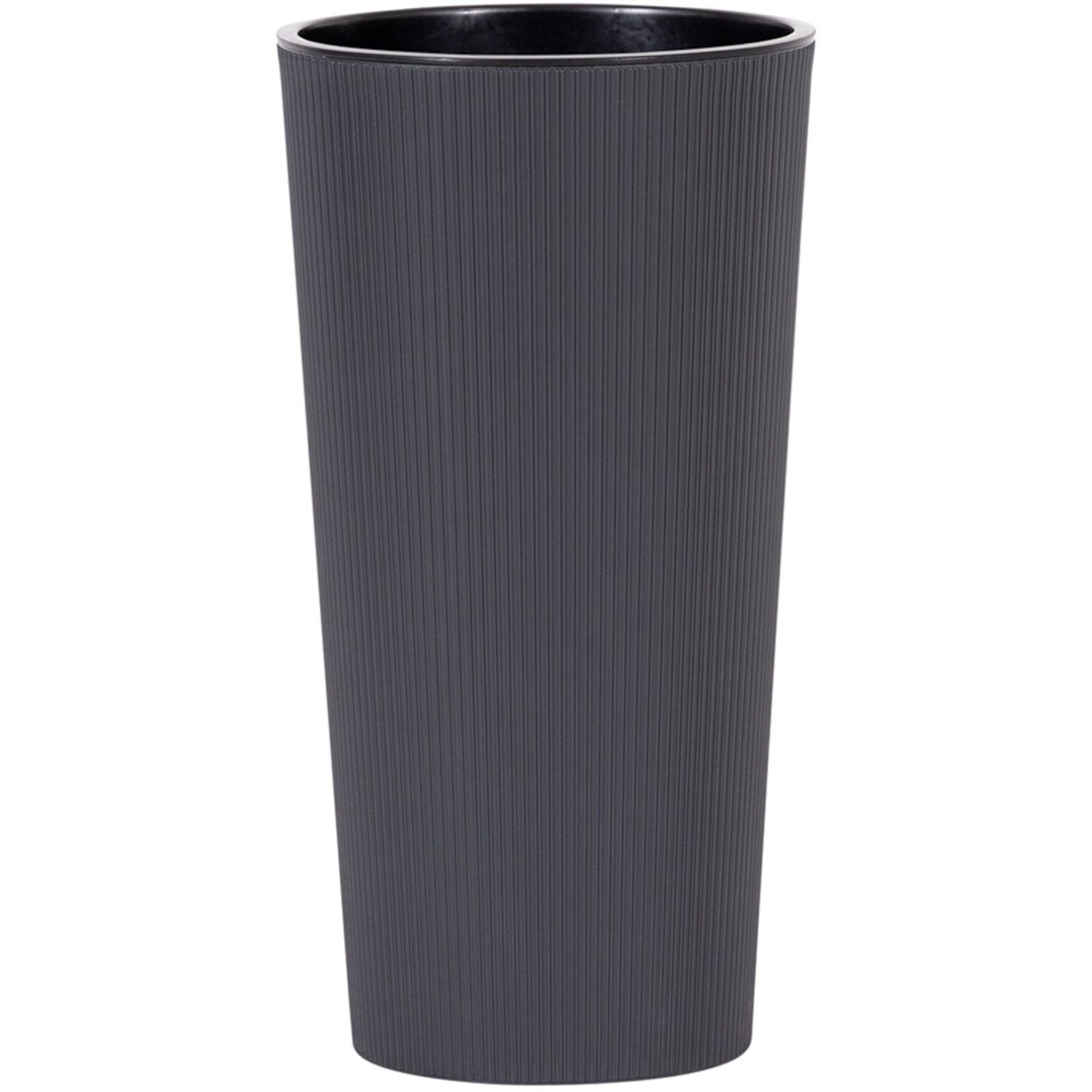 Plant Pot Flower Pot Planter Bucket LOCON STRIPE Anthracite 30 Cm