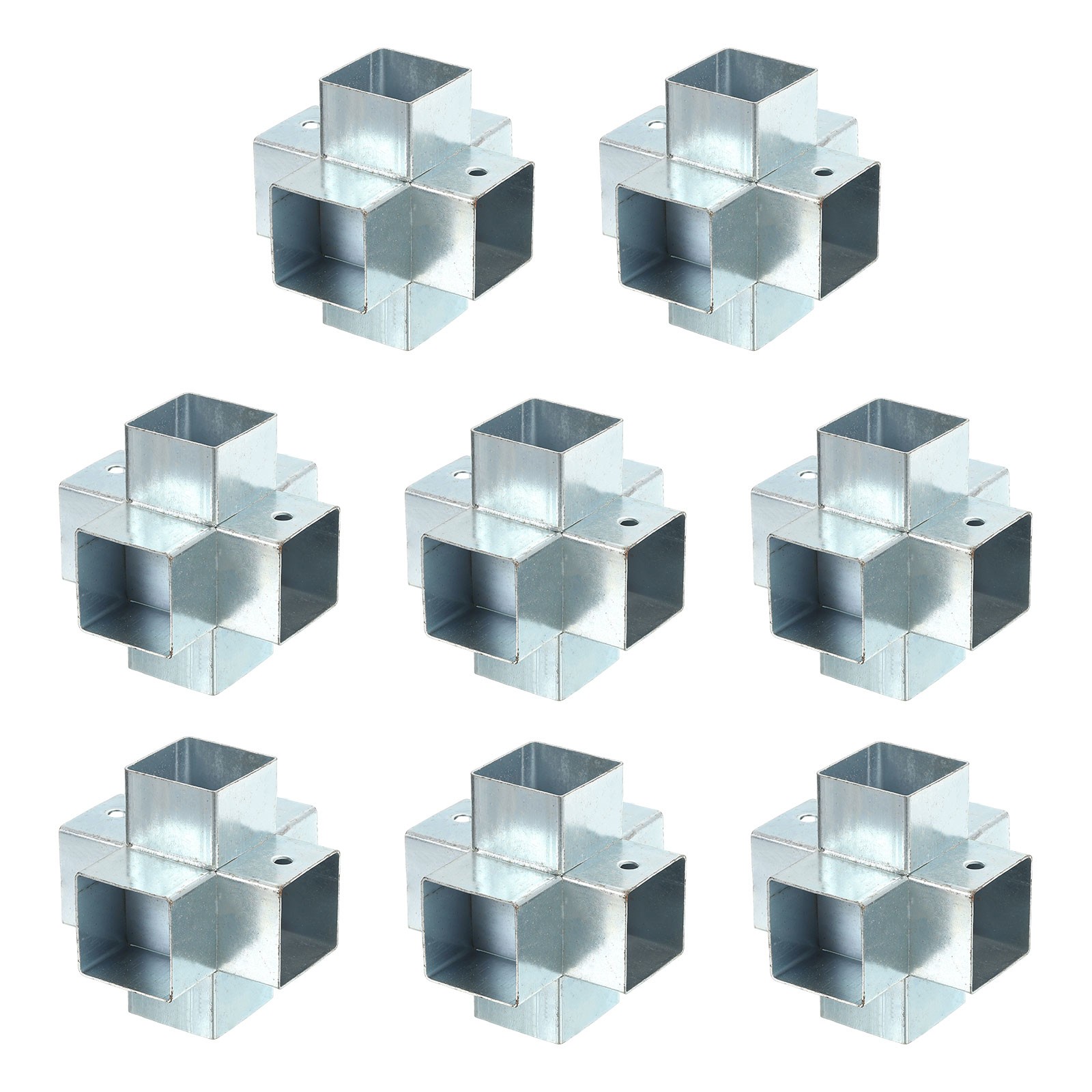 6-Way Gazebo Brackets Kit, Angle Bracket for 1.3" x 1.3" Lumber (8 Pack)