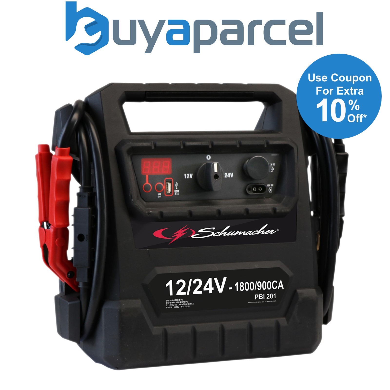 Draper 13707 Schumacher PBI201 12/24V Booster, 1800/900CA