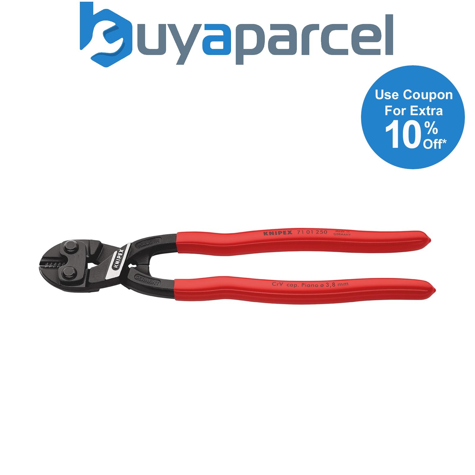 Draper 25489 KNIPEX 71 01 250 SB CoBolt XL Compact Bolt Cutter, 250mm