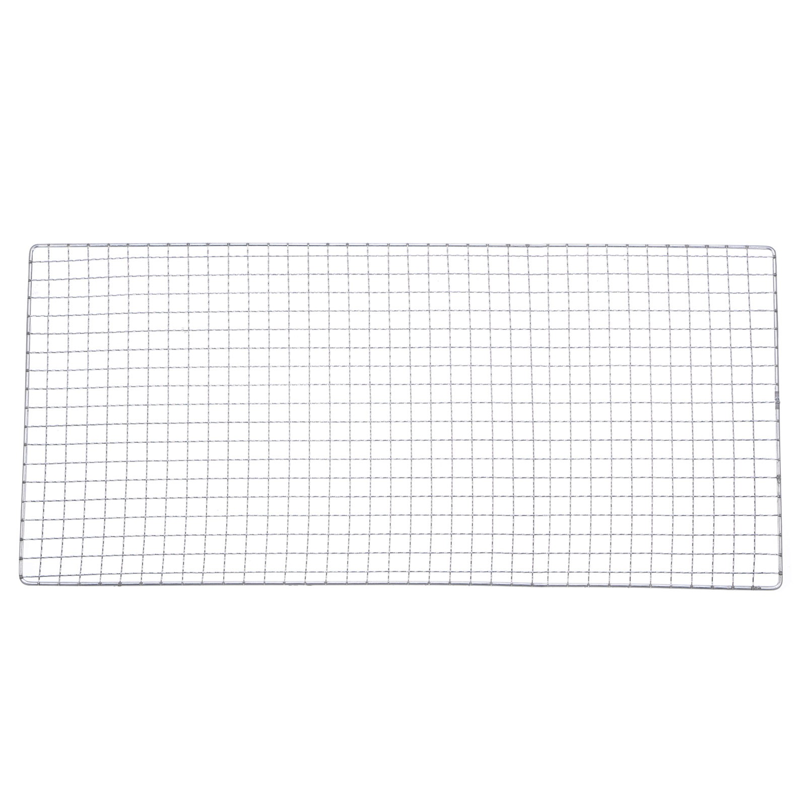 Square BBQ Grill Net 26x60cm Electroplated Stainless Steel Barbecue Mesh