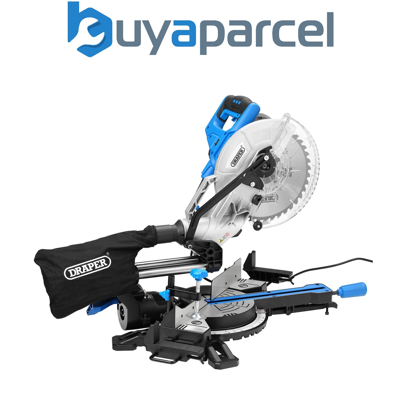 Draper 90170 230V Sliding Compound Mitre Saw, 255mm, 1800W