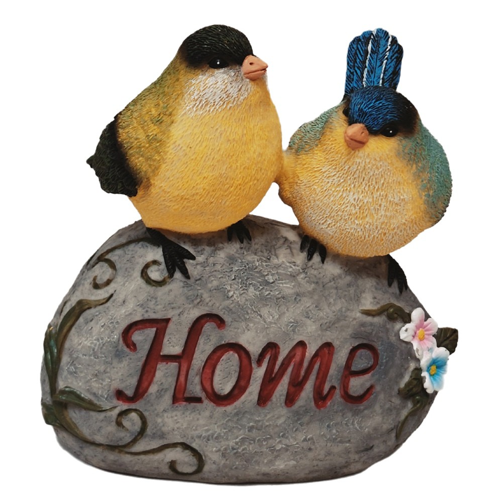 2X(Simulated Stone Bird Garden Decorated Resin Animal Garden Figurines4395