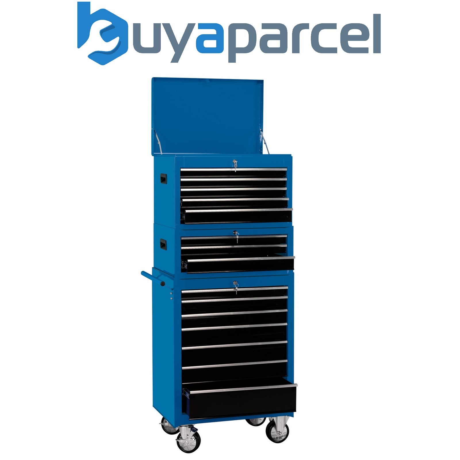 Draper 04593 Draper Expert Combination Roller Cabinet and Tool Chest, 15 Drawer,