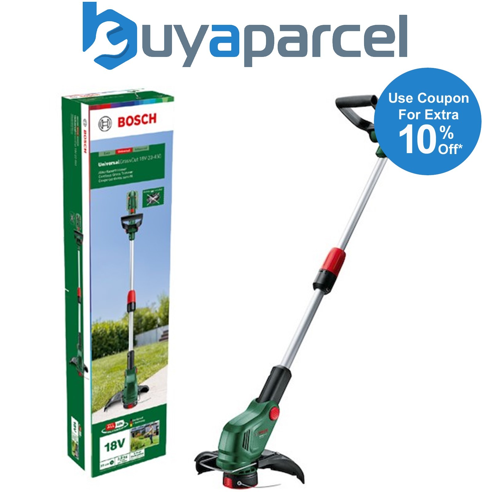 Bosch Cordless 18v Grass Trimmer UniversalGrassCut 18V-23-450 Carton 06008C1G01