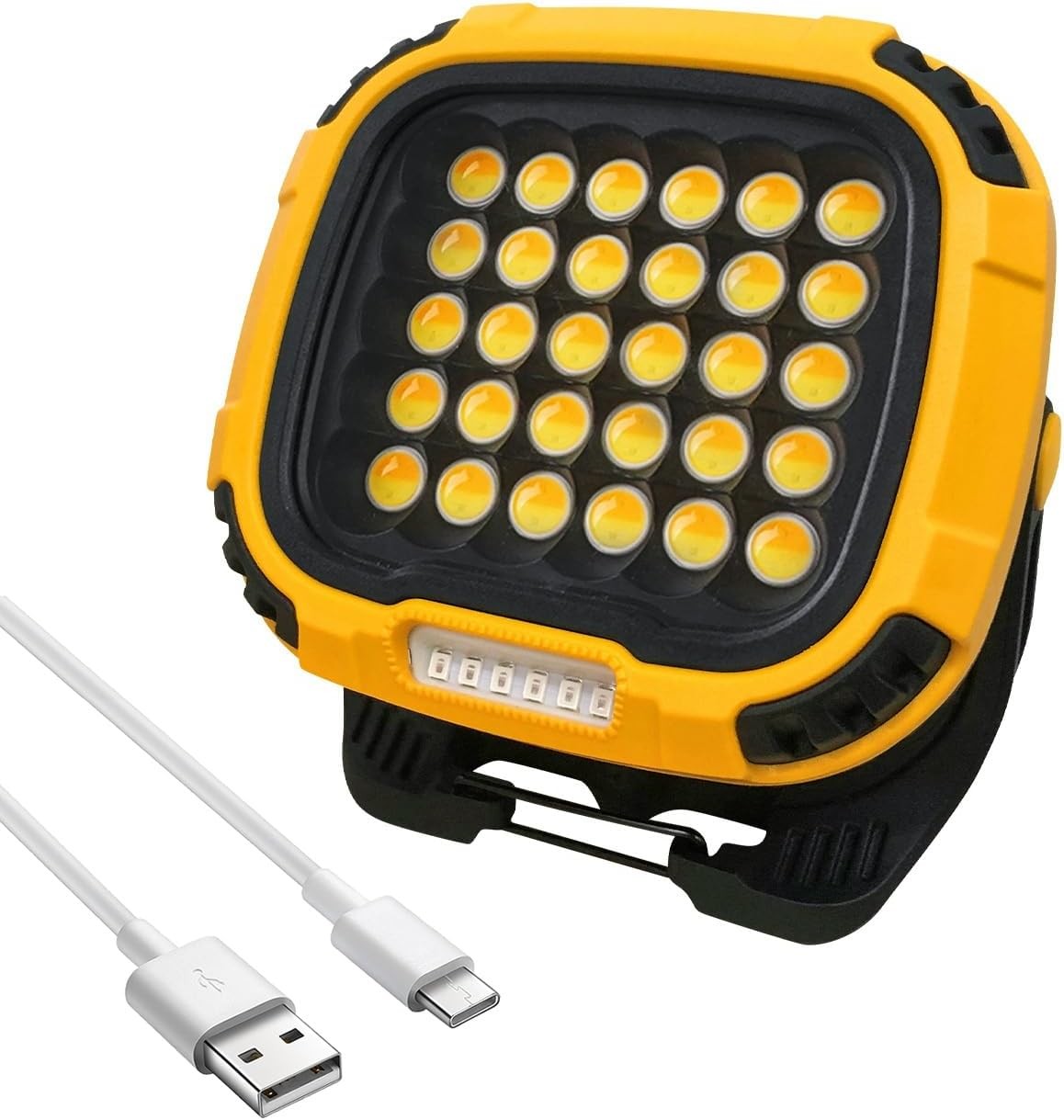 Trongle 50W LED Rechargeable Work Light, 5200LM USB Battery Security Light Port