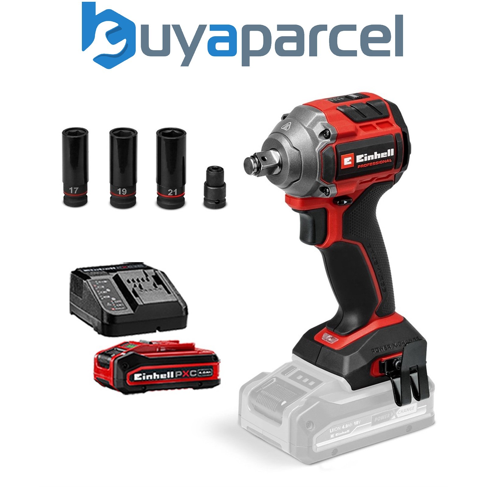 Einhell Professional Brushless 18v Impact Wrench 260Nm TP-CW + 4ah Kit