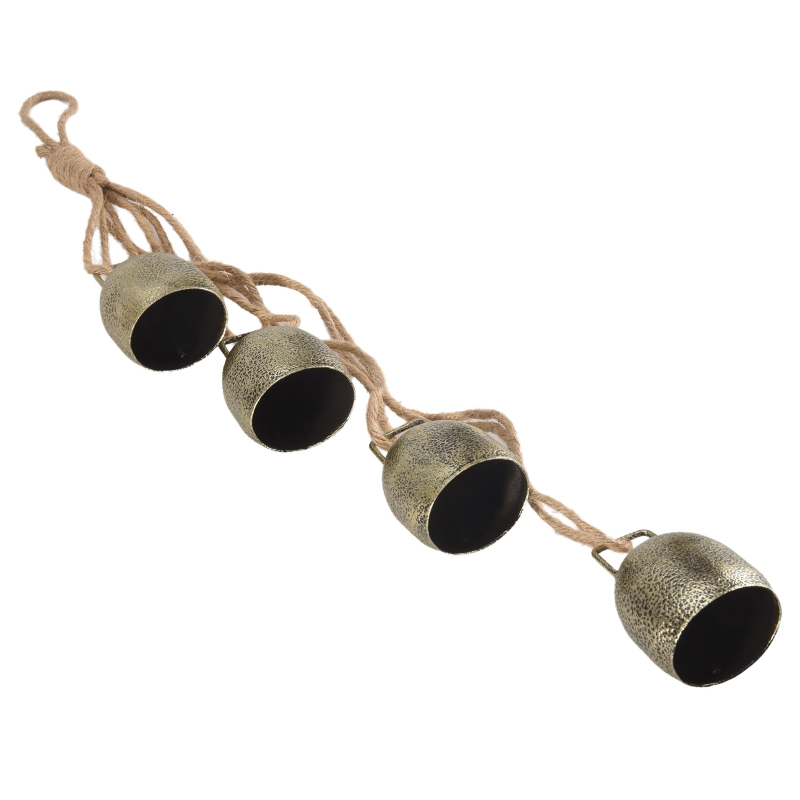 10X(1 Set Cowbell Handheld Chimes Bell Christmas Bell, Hanging Cow Bell7422