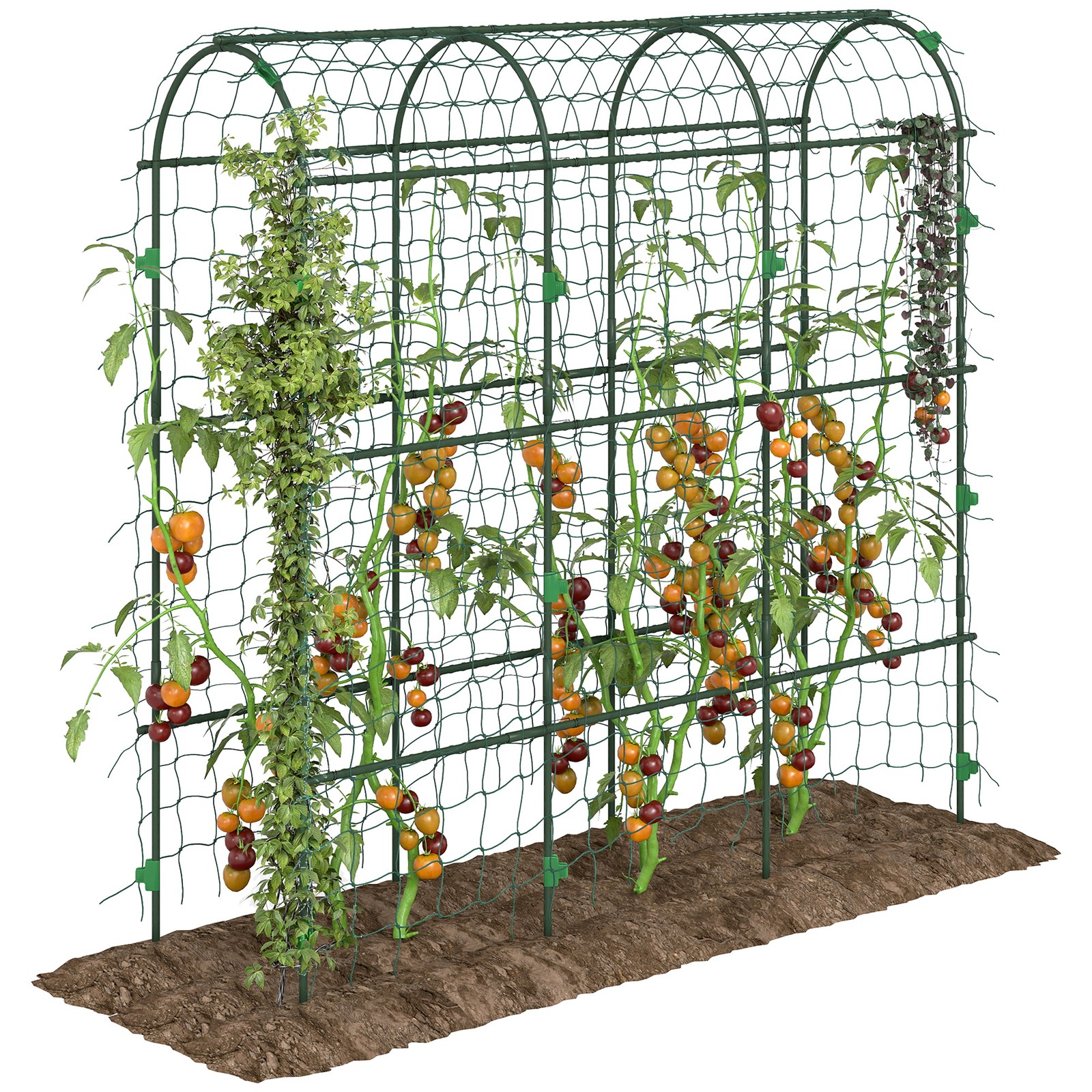 Outsunny 183 cm Tall Garden Trellis for Climbing Plants Outdoor