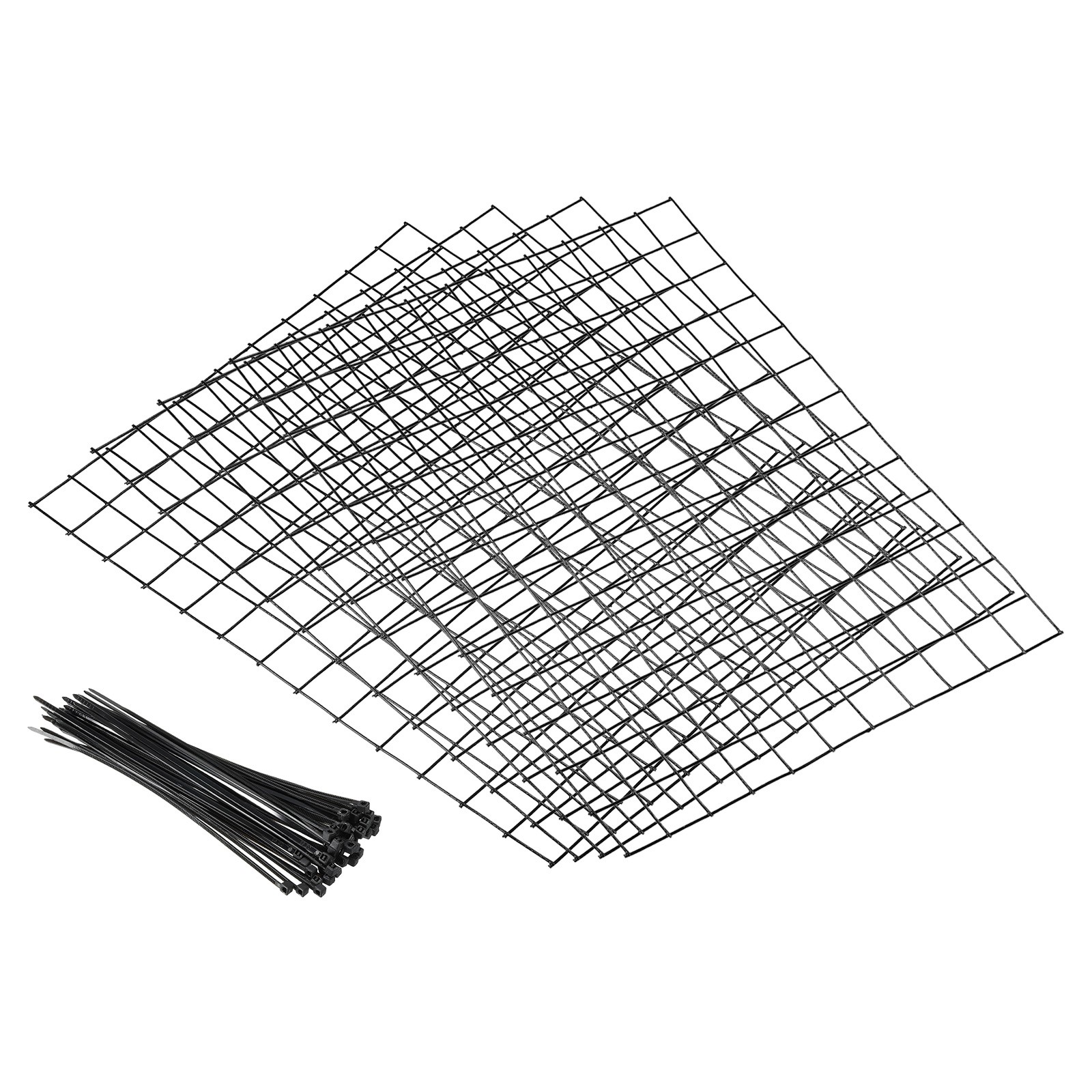 4Pcs 13"x15.7" Small Wire Plant Protectors Garden Square Wire Plant Cages