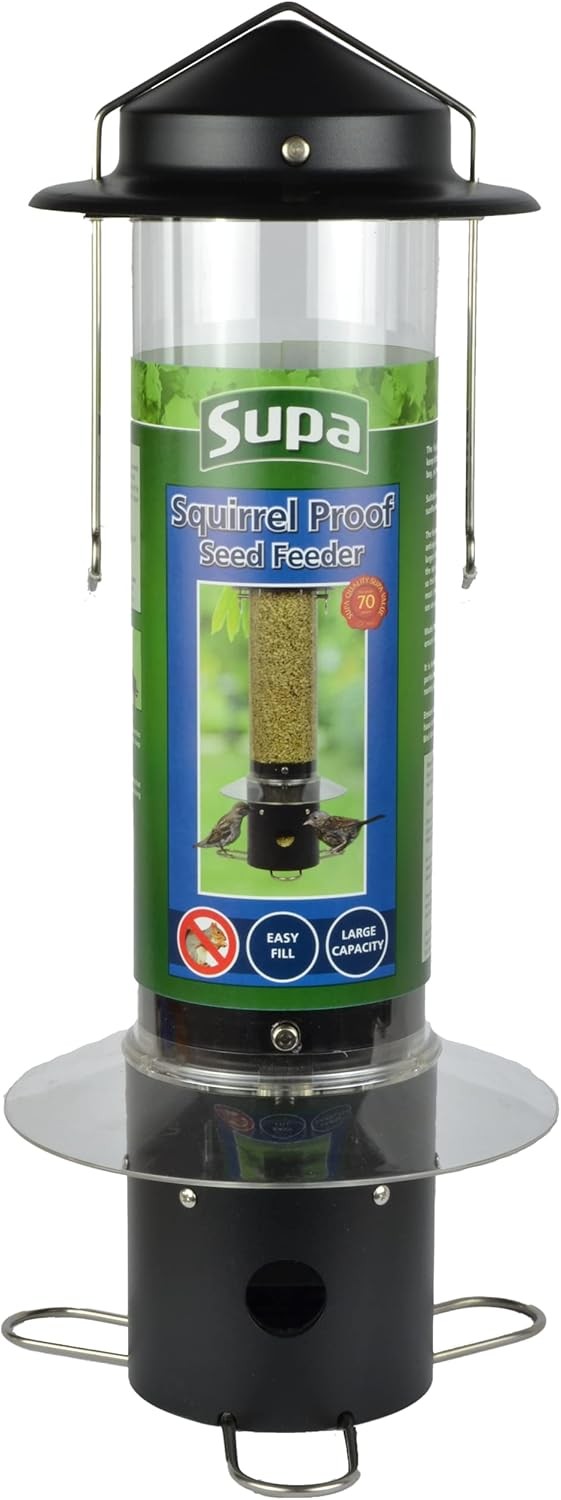 Supa Squirrel Proof Wild Bird Feeder is Designed to Keep Both Squirrels and Lar