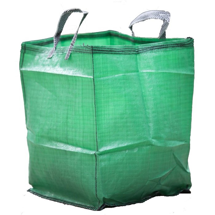 10 X 120L GREEN GARDEN WASTE BAG POLYPROPYLENE ORGANIC MATERIAL REFUSE SACK BIN