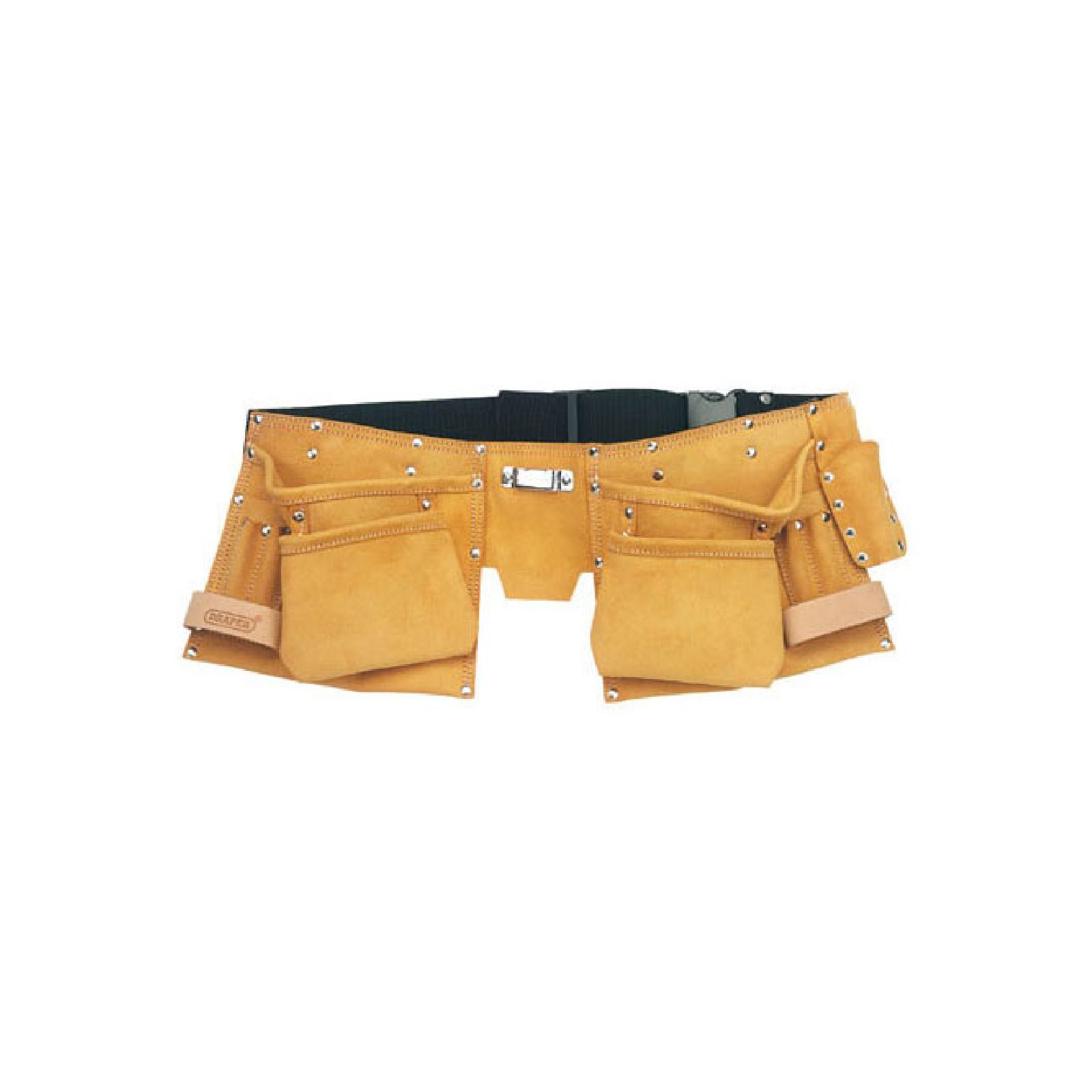 Draper 1x Split Leather Double Tool Pouch Garage Professional Standard Tool